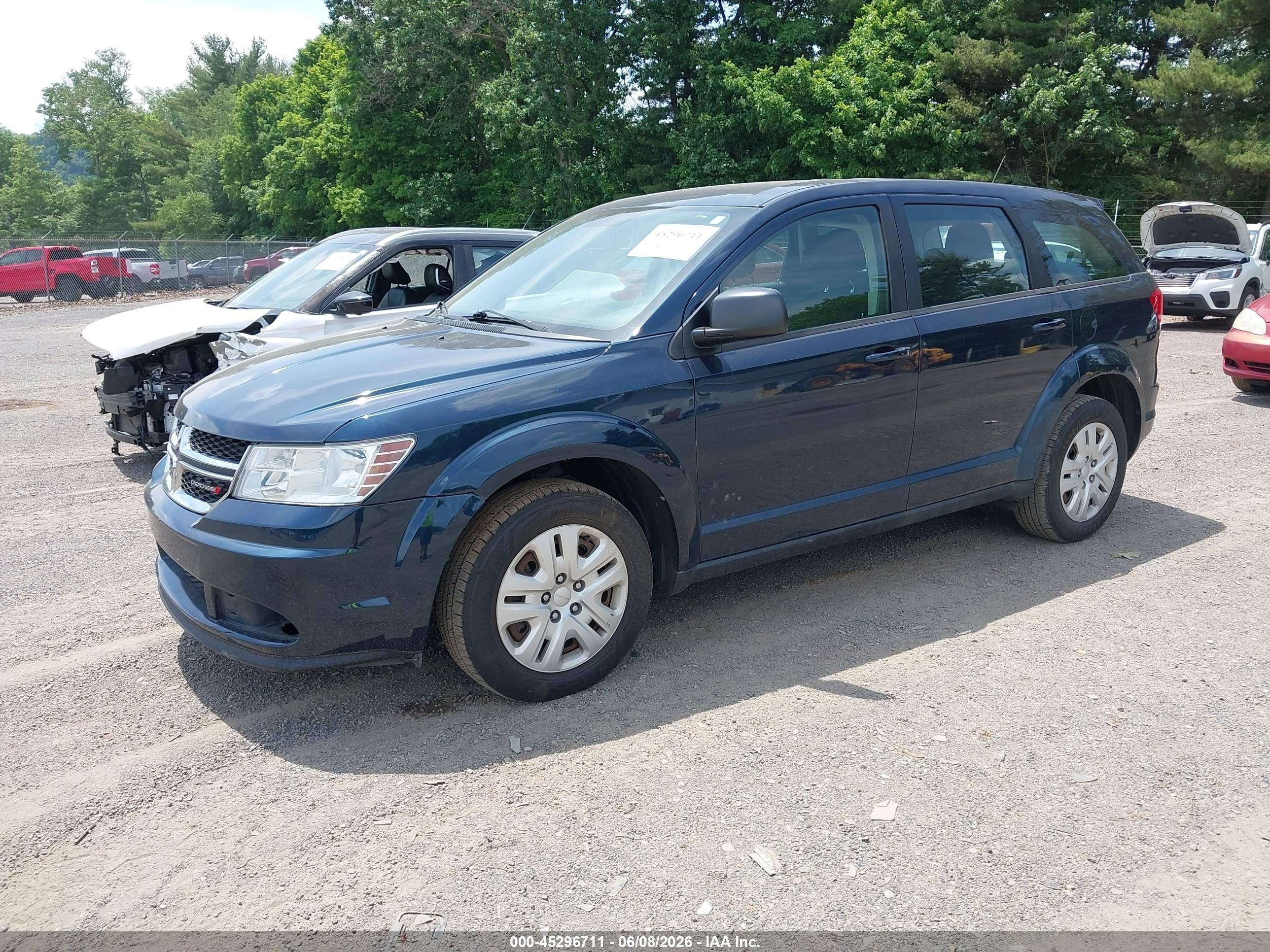 2015 Dodge Journey American Value Pkg Blue vin: 3C4PDCABXFT665617