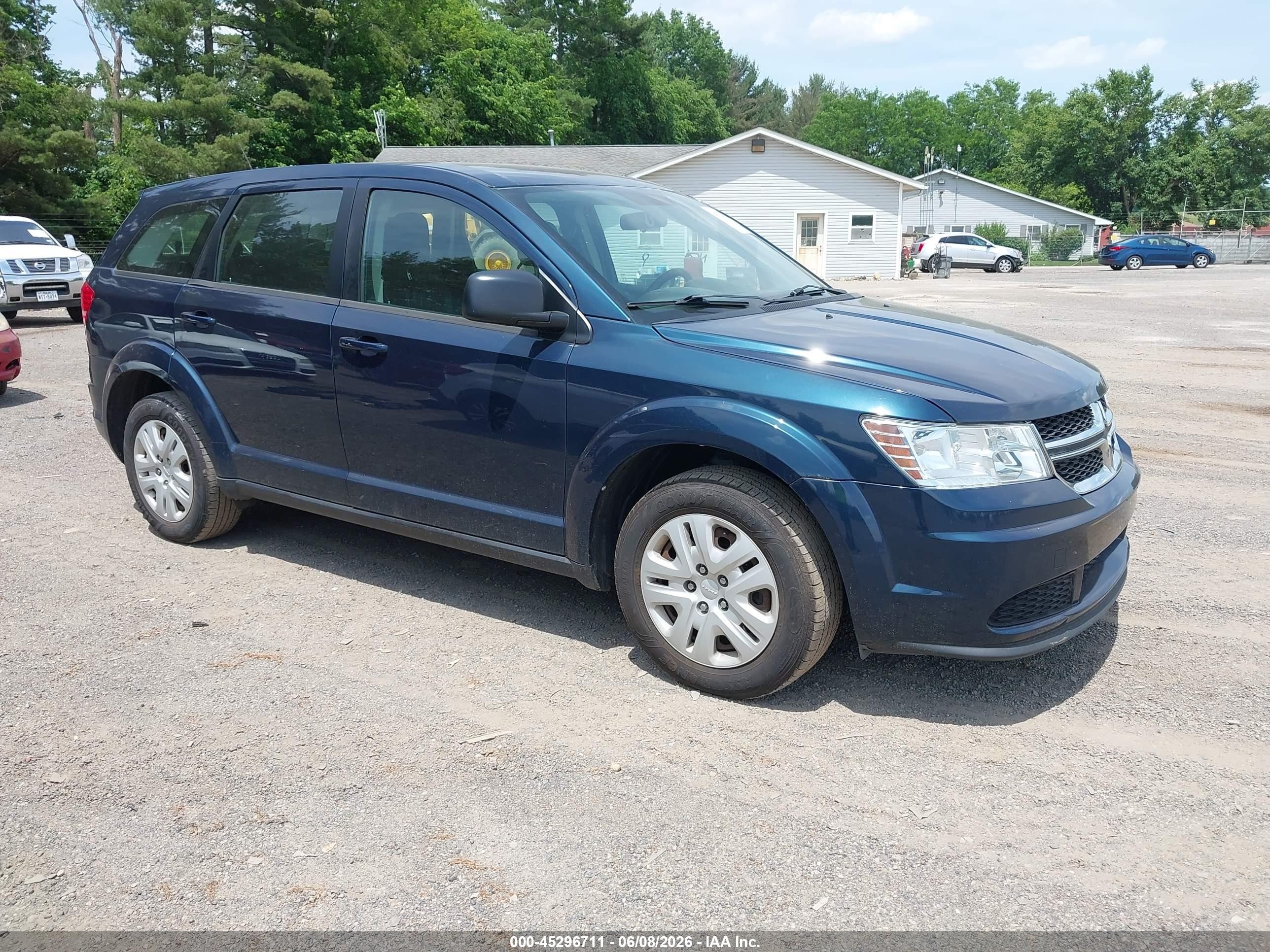 2015 Dodge Journey American Value Pkg Blue vin: 3C4PDCABXFT665617