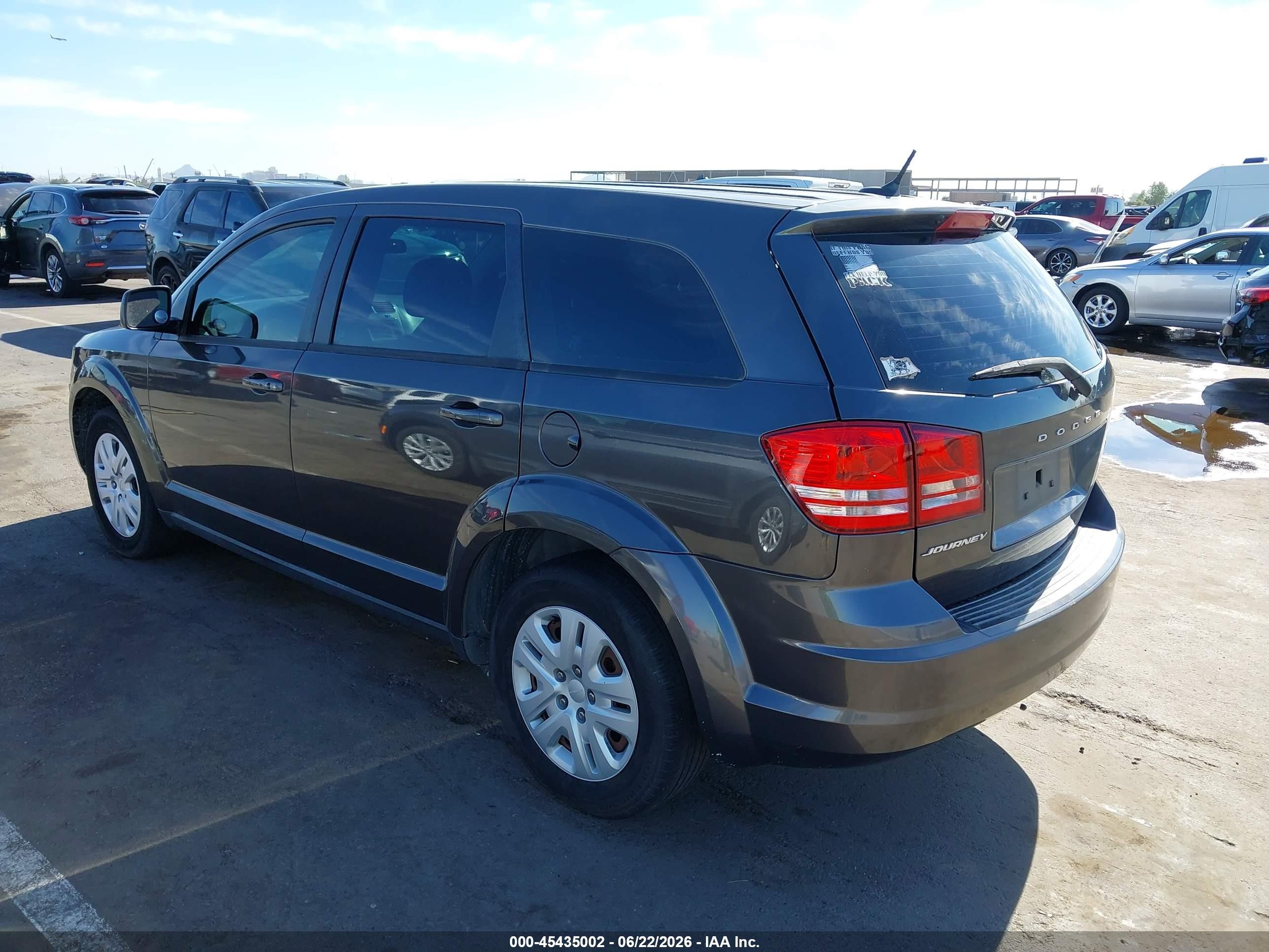 2015 Dodge Journey American Value Pkg Gray vin: 3C4PDCABXFT718820
