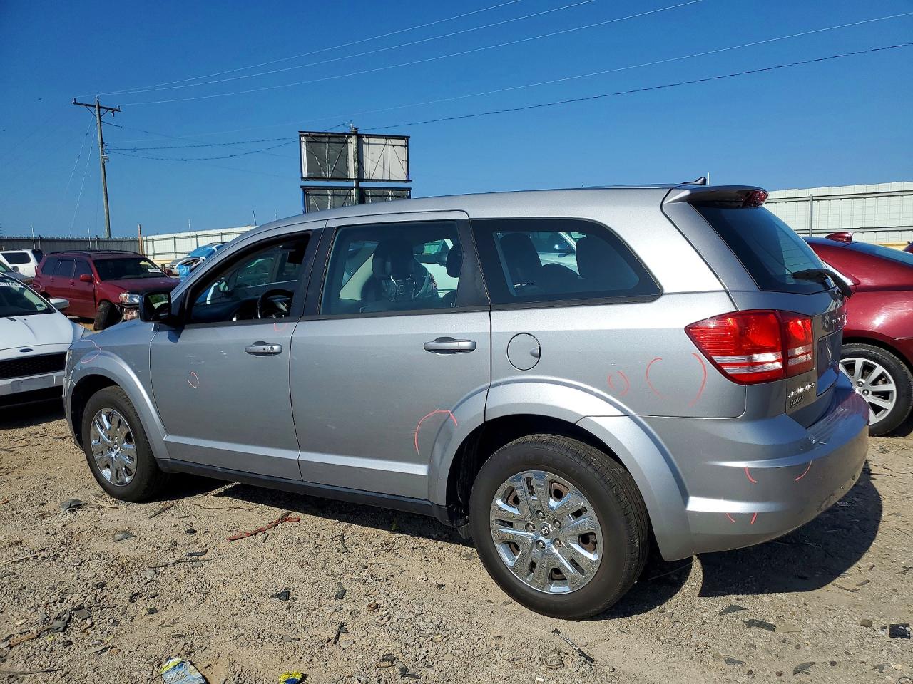 2015 Dodge Journey Se Gray vin: 3C4PDCABXFT719207