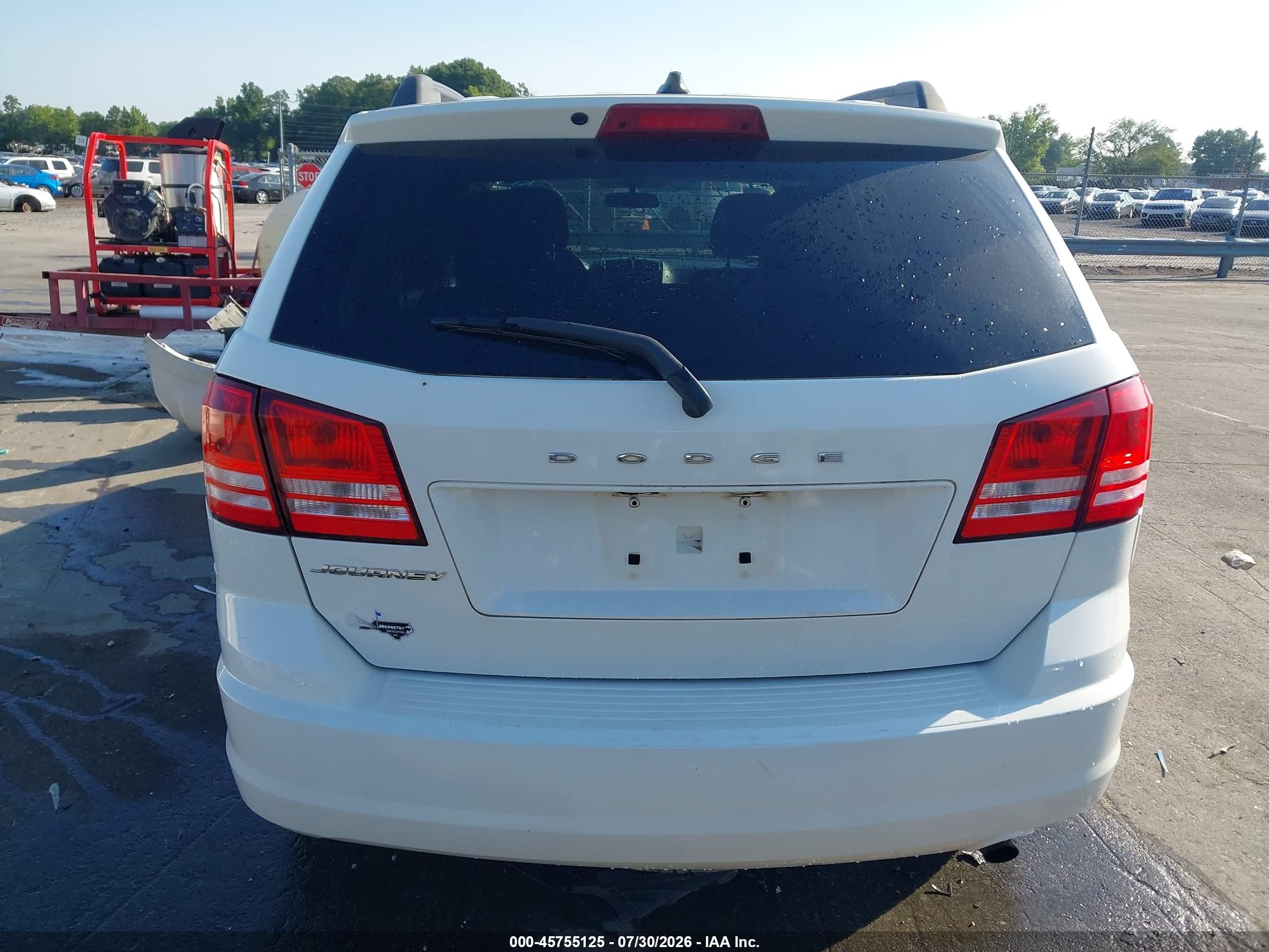 2017 Dodge Journey Se White vin: 3C4PDCABXHT522248