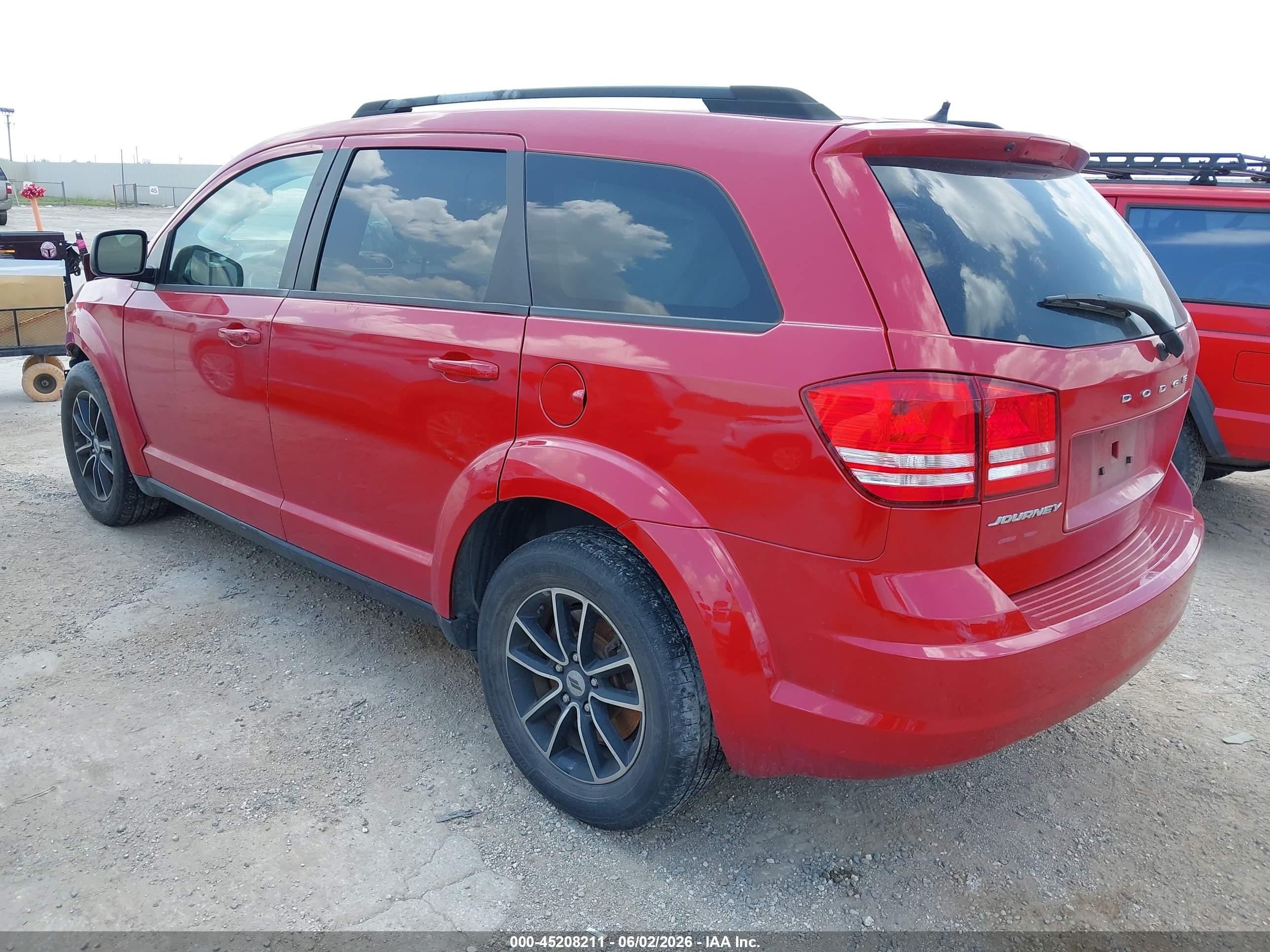 2018 Dodge Journey Se Red vin: 3C4PDCABXJT519971