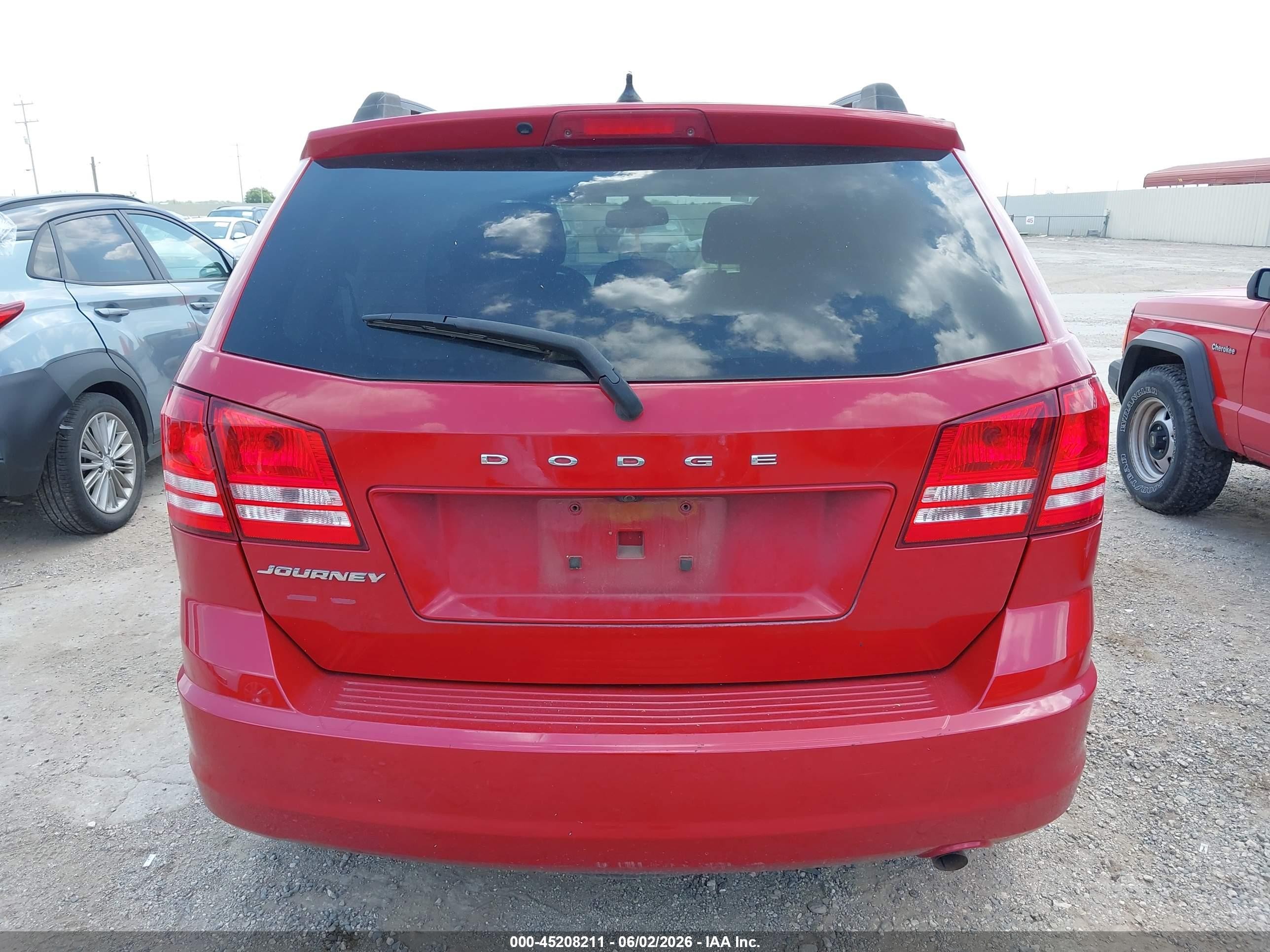 2018 Dodge Journey Se Red vin: 3C4PDCABXJT519971