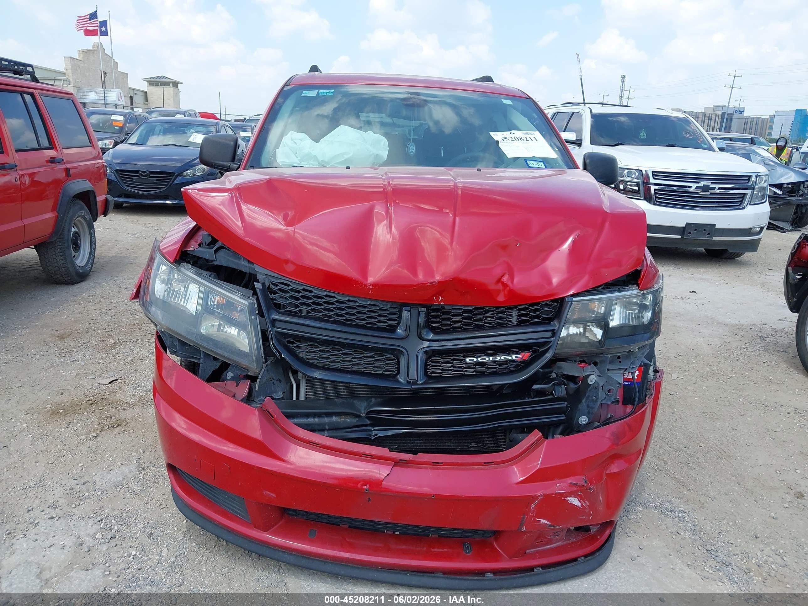 2018 Dodge Journey Se Red vin: 3C4PDCABXJT519971