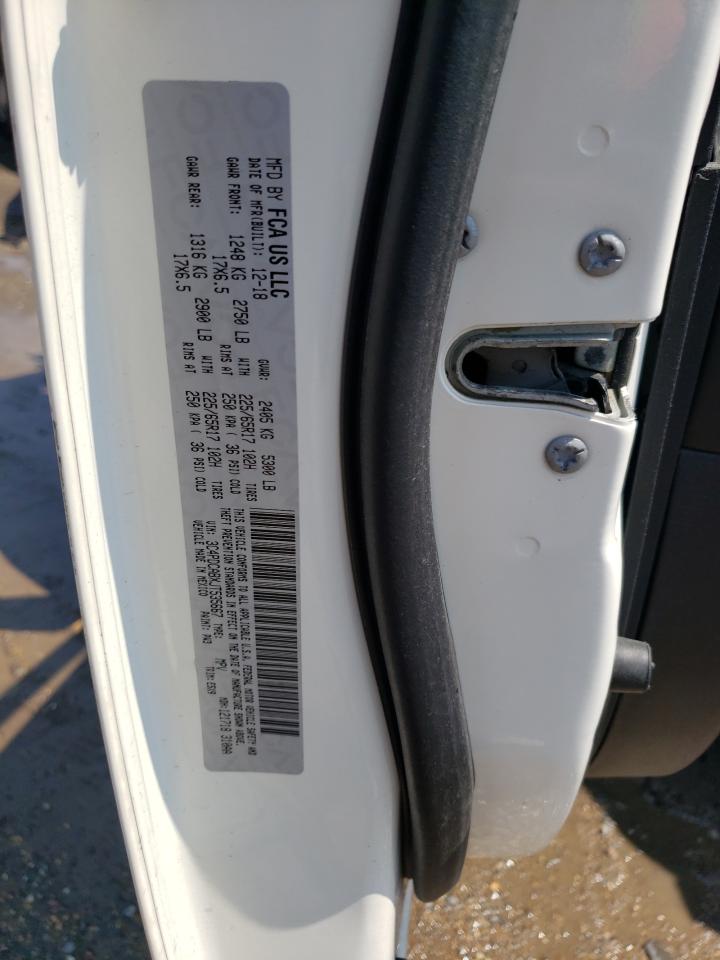 2018 Dodge Journey Se White vin: 3C4PDCABXJT535667