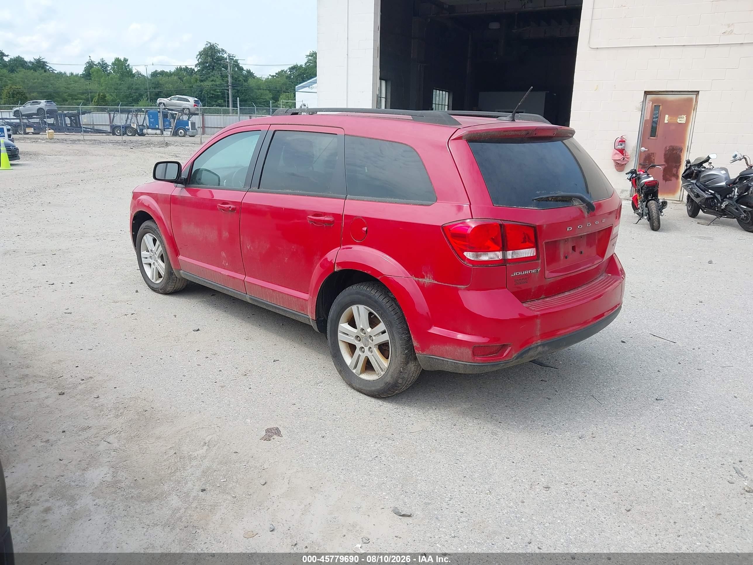 2012 Dodge Journey Sxt Red vin: 3C4PDCBB0CT331493