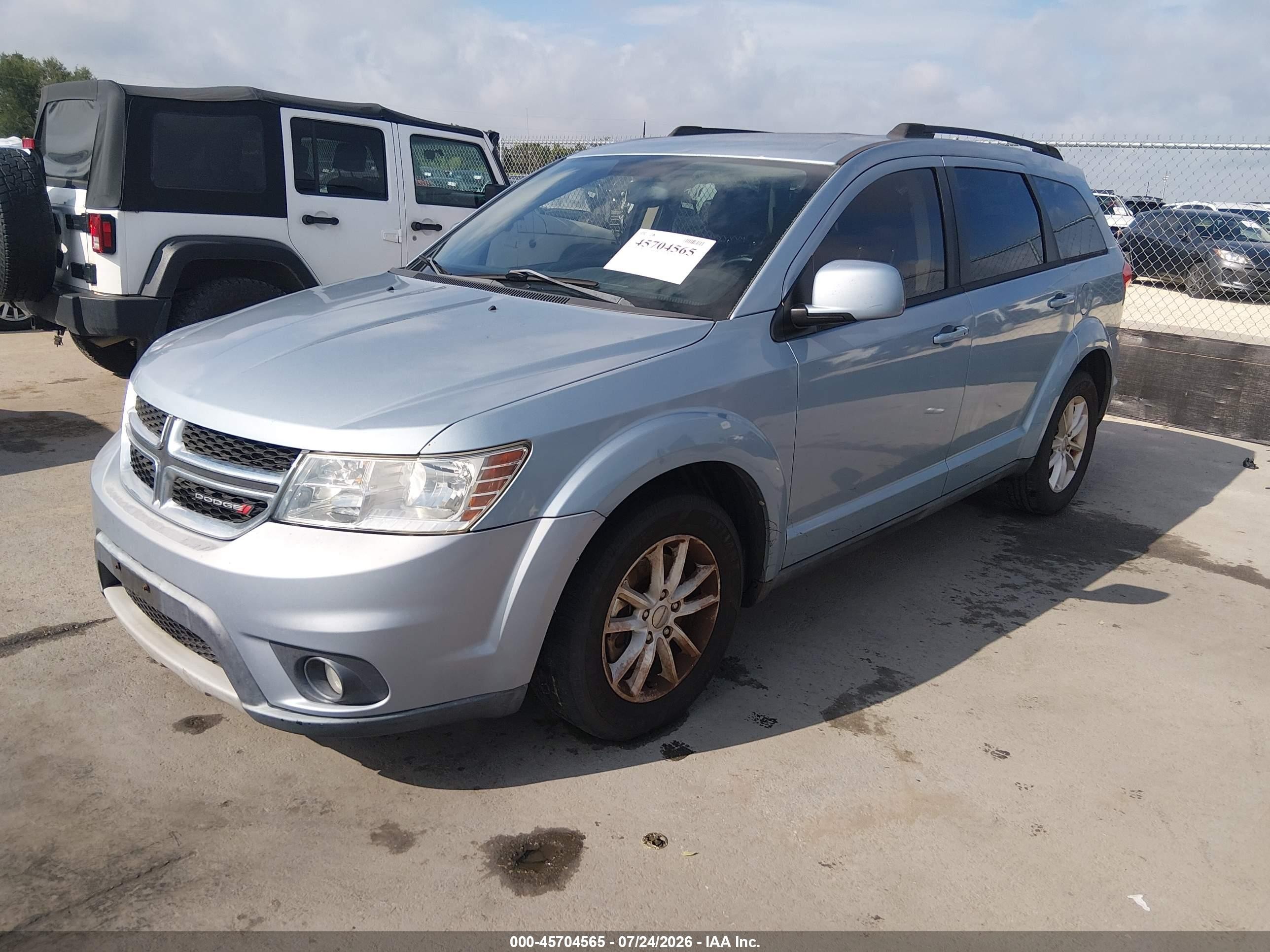 2013 Dodge Journey Sxt Light Blue vin: 3C4PDCBB0DT577137