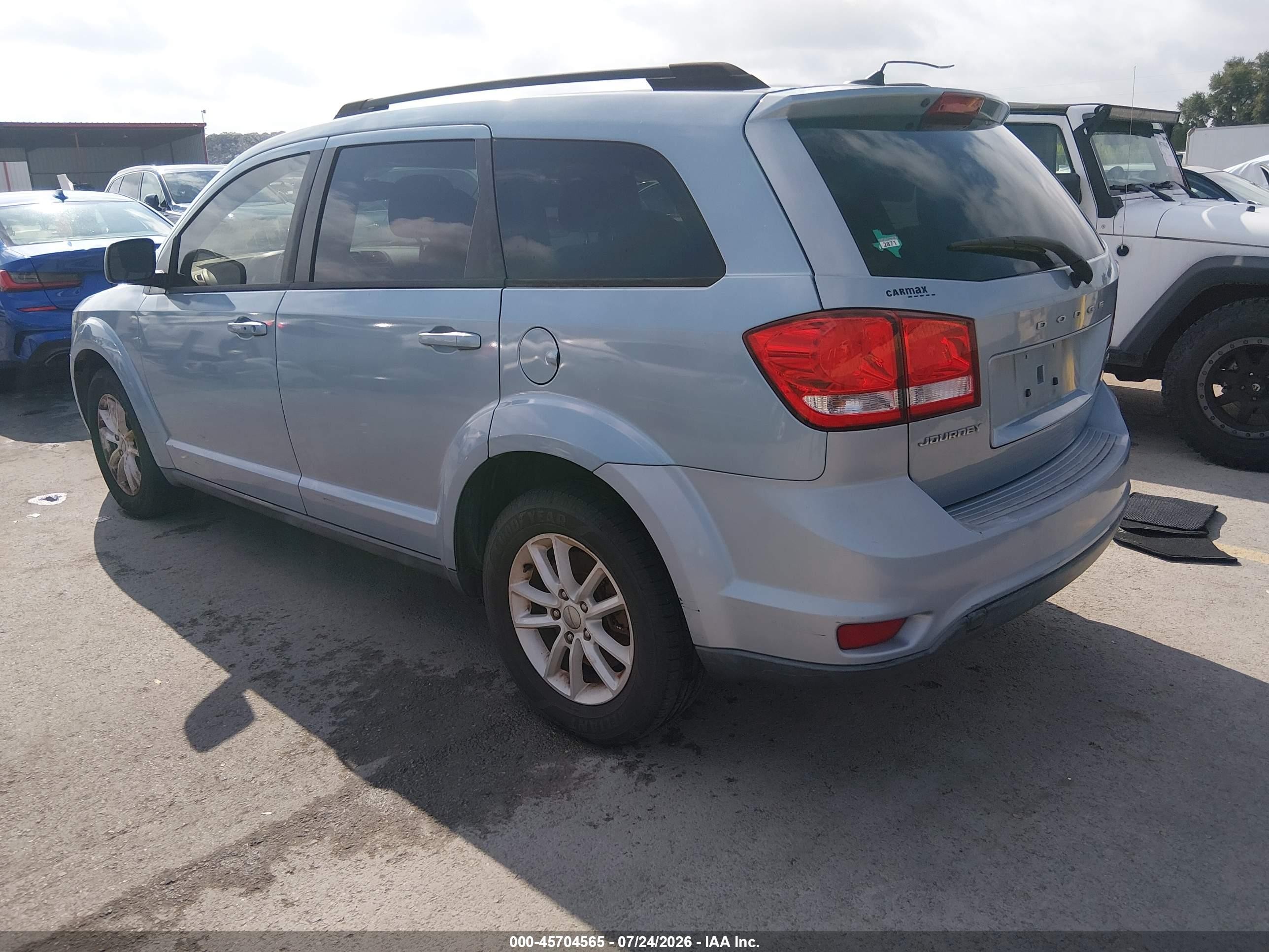 2013 Dodge Journey Sxt Light Blue vin: 3C4PDCBB0DT577137