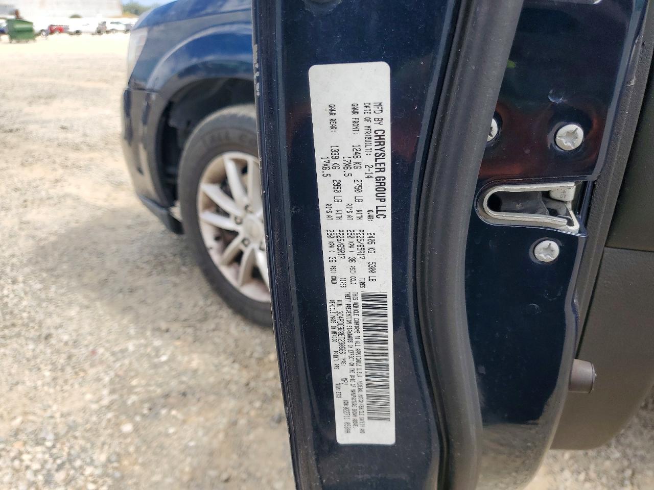 2014 Dodge Journey Sxt Blue vin: 3C4PDCBB0ET230666