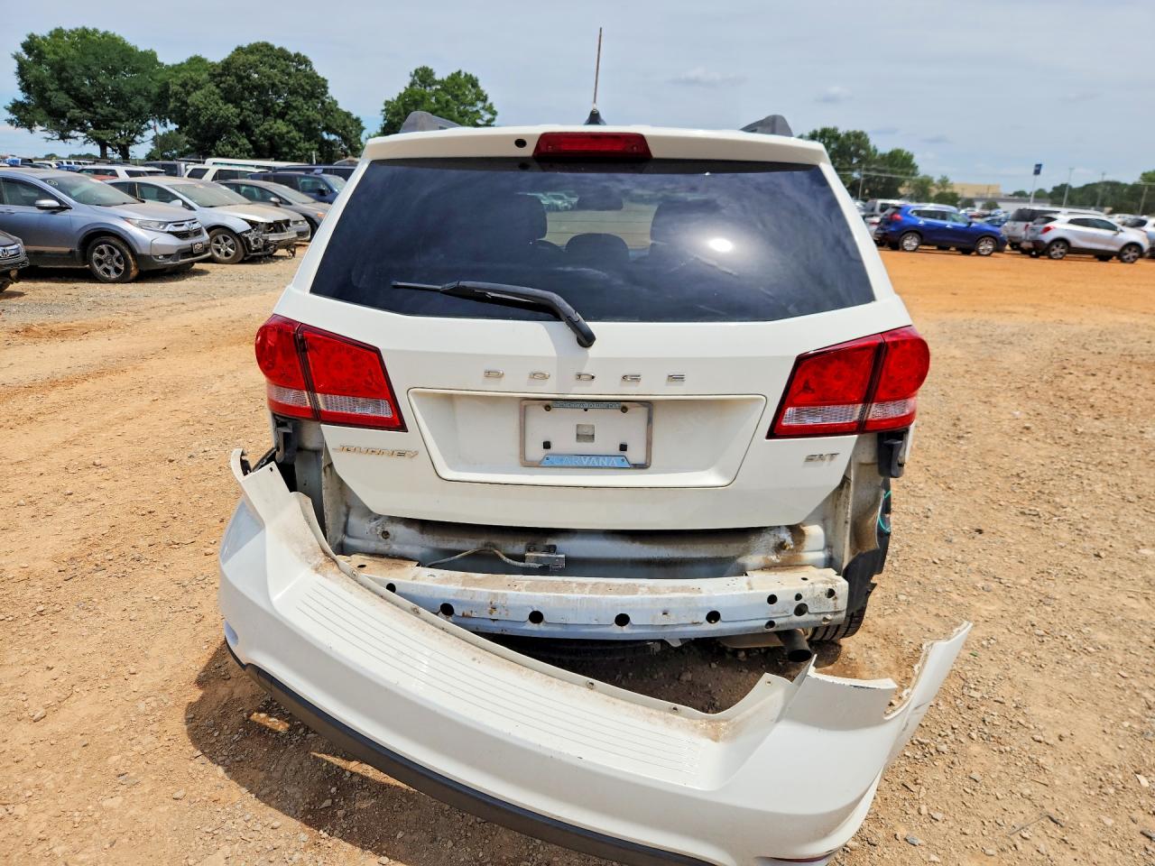 2015 Dodge Journey Sxt White vin: 3C4PDCBB0FT578064