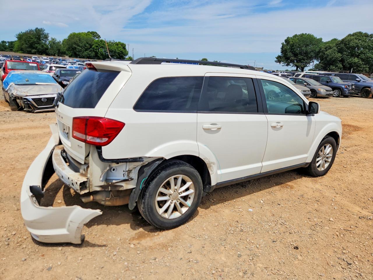 2015 Dodge Journey Sxt White vin: 3C4PDCBB0FT578064