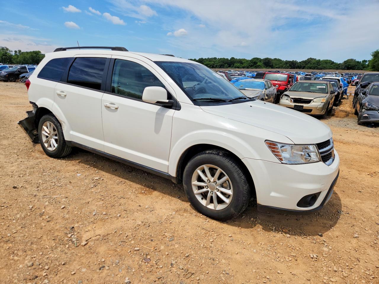 2015 Dodge Journey Sxt White vin: 3C4PDCBB0FT578064