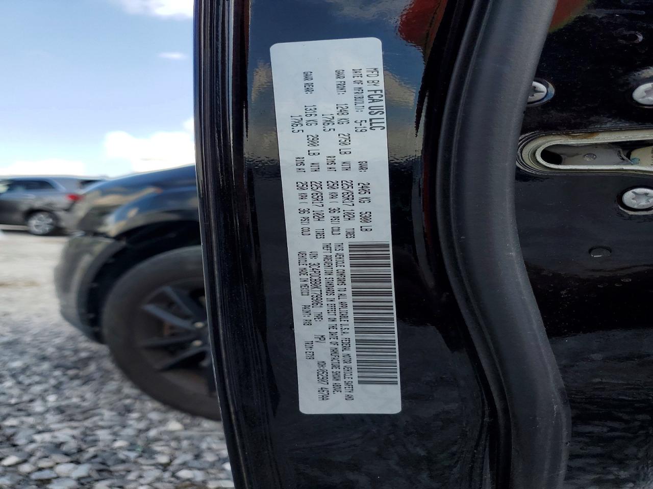 2019 Dodge Journey Se Black vin: 3C4PDCBB0KT799061