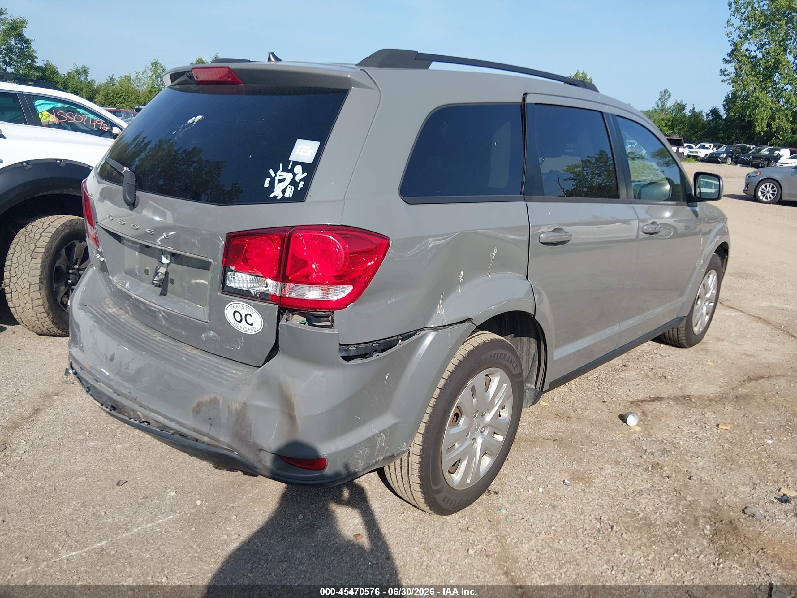 2019 Dodge Journey Se Gray vin: 3C4PDCBB0KT834844