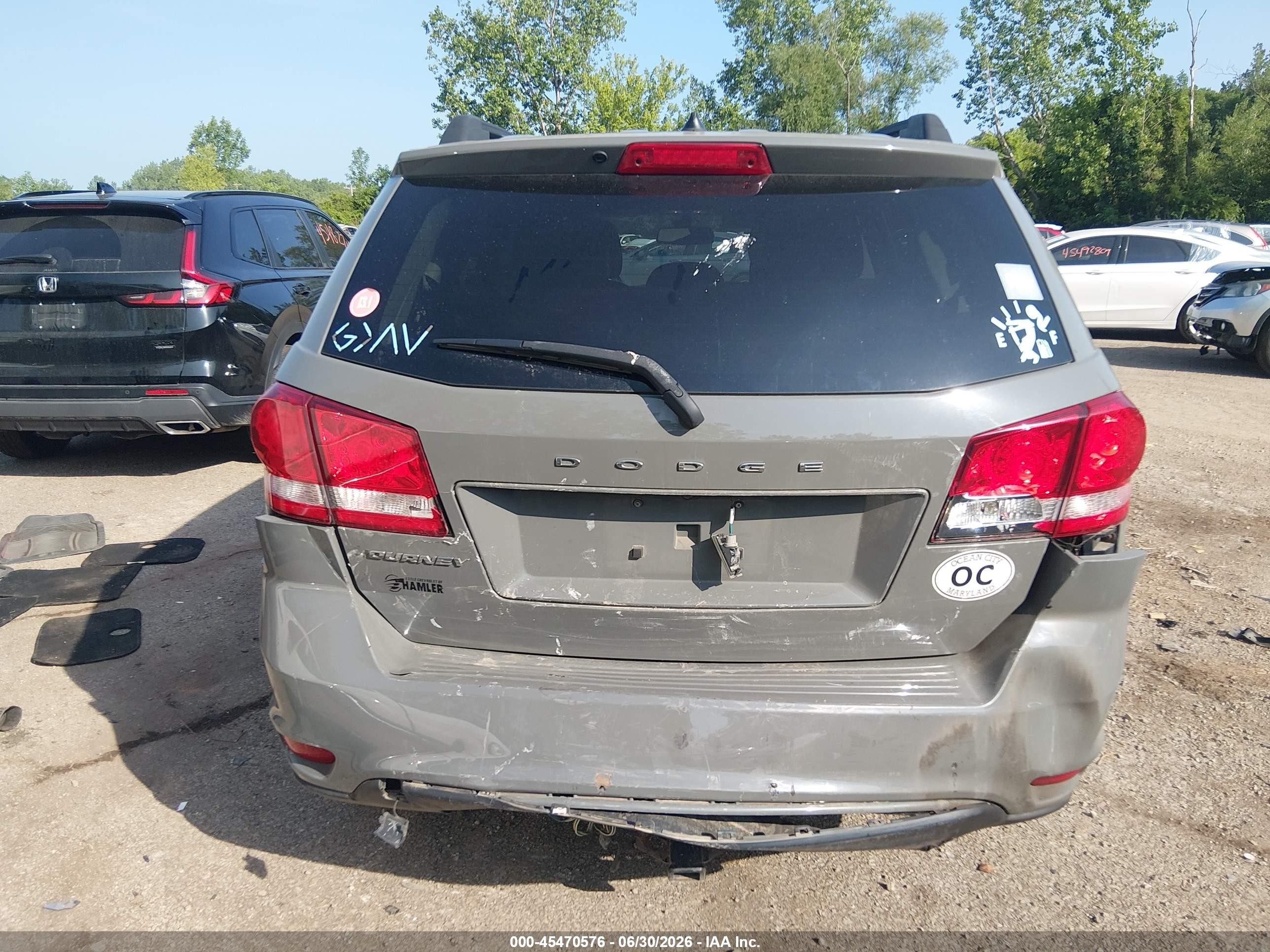 2019 Dodge Journey Se Gray vin: 3C4PDCBB0KT834844