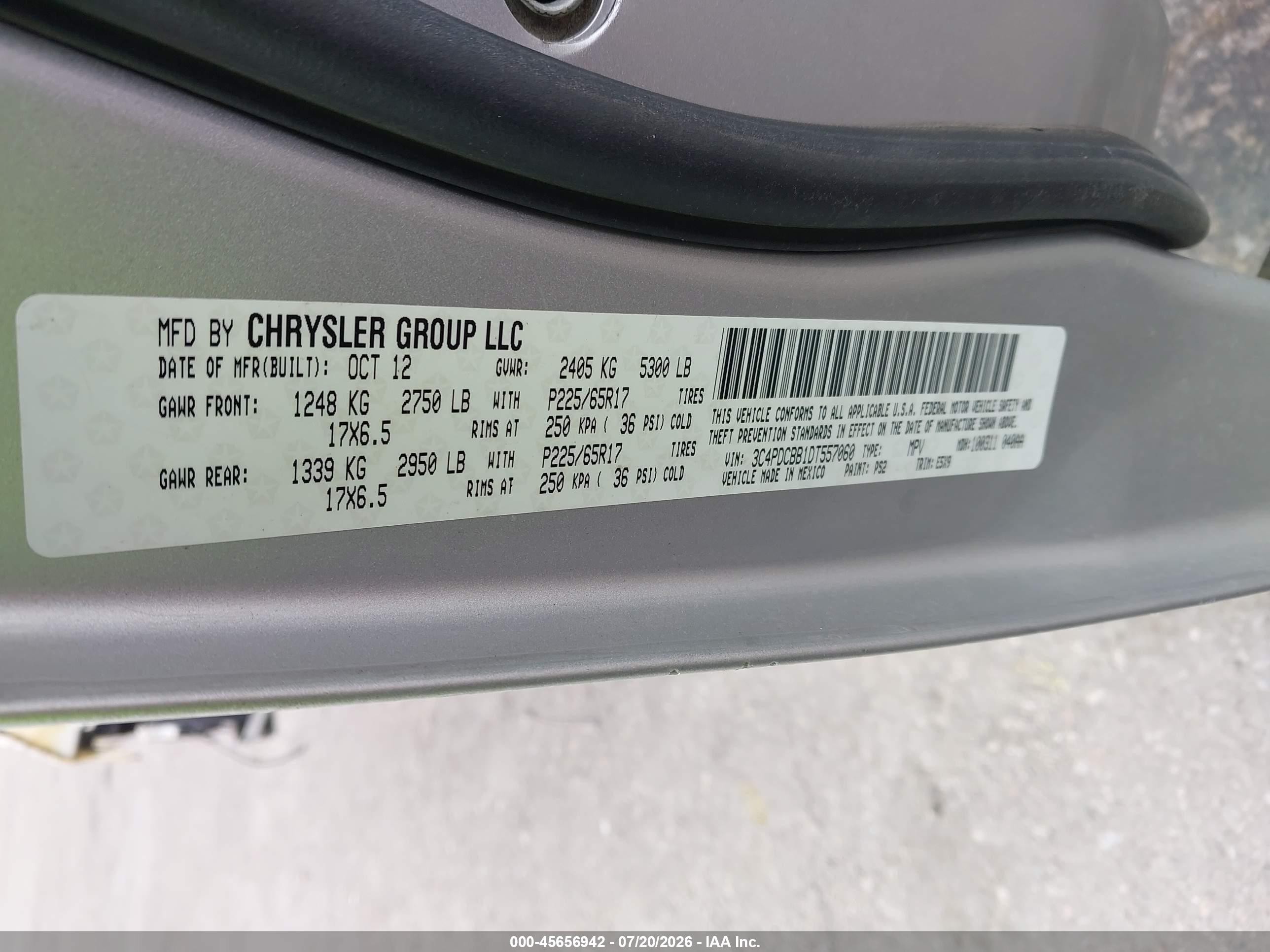 2013 Dodge Journey Sxt Silver vin: 3C4PDCBB1DT557060