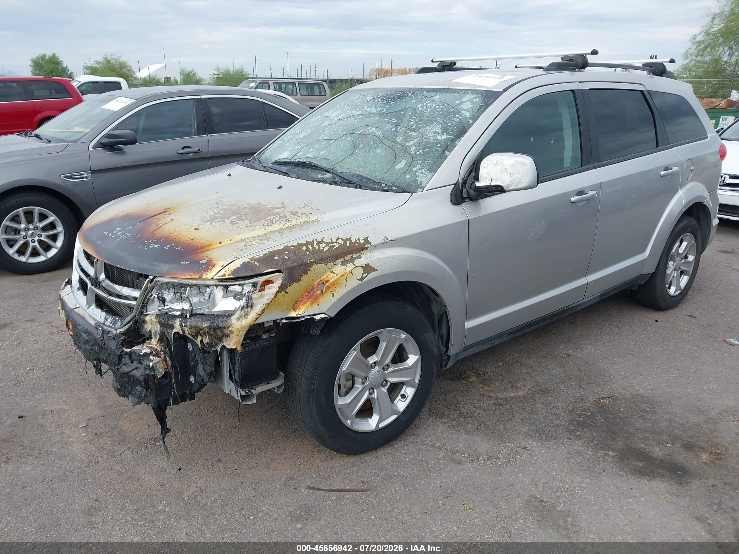 2013 Dodge Journey Sxt Silver vin: 3C4PDCBB1DT557060