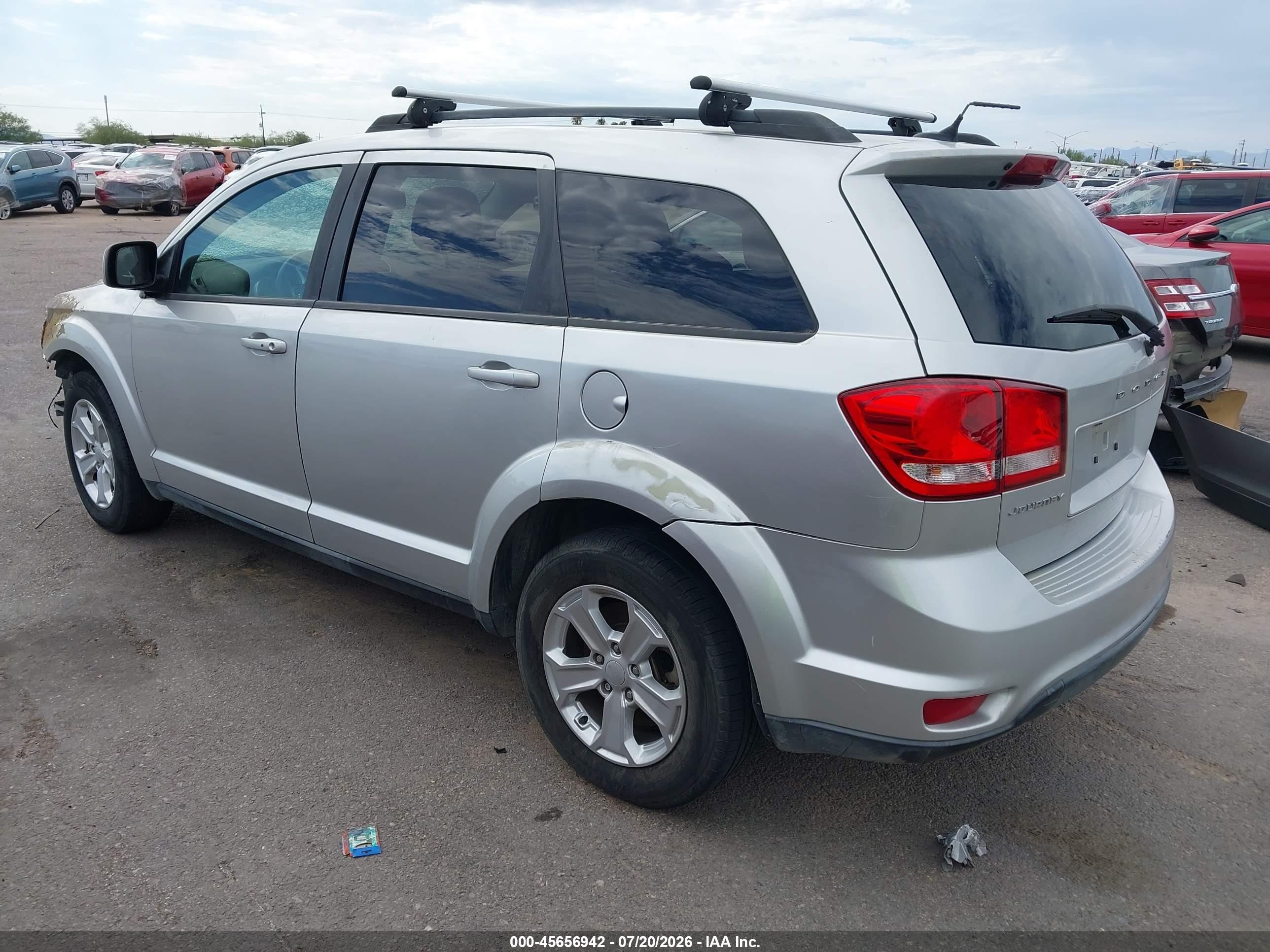 2013 Dodge Journey Sxt Silver vin: 3C4PDCBB1DT557060