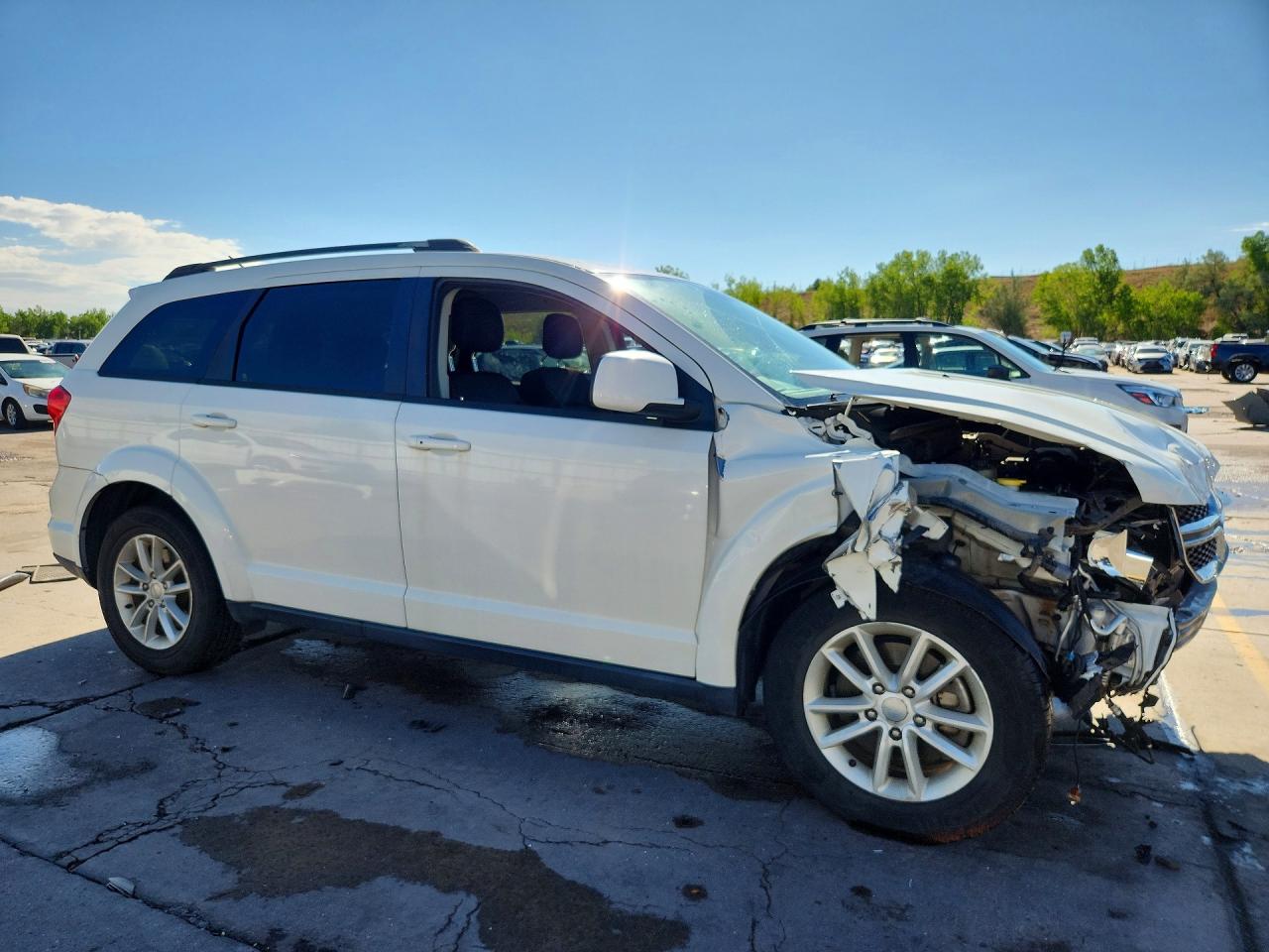 2014 Dodge Journey Sxt Белый vin: 3C4PDCBB1ET188122