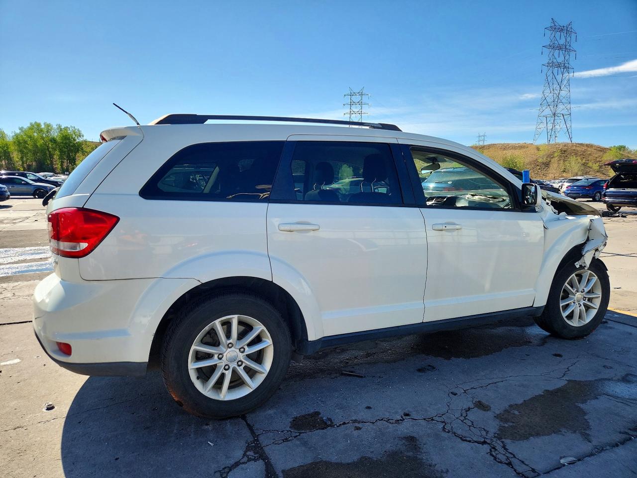 2014 Dodge Journey Sxt Белый vin: 3C4PDCBB1ET188122