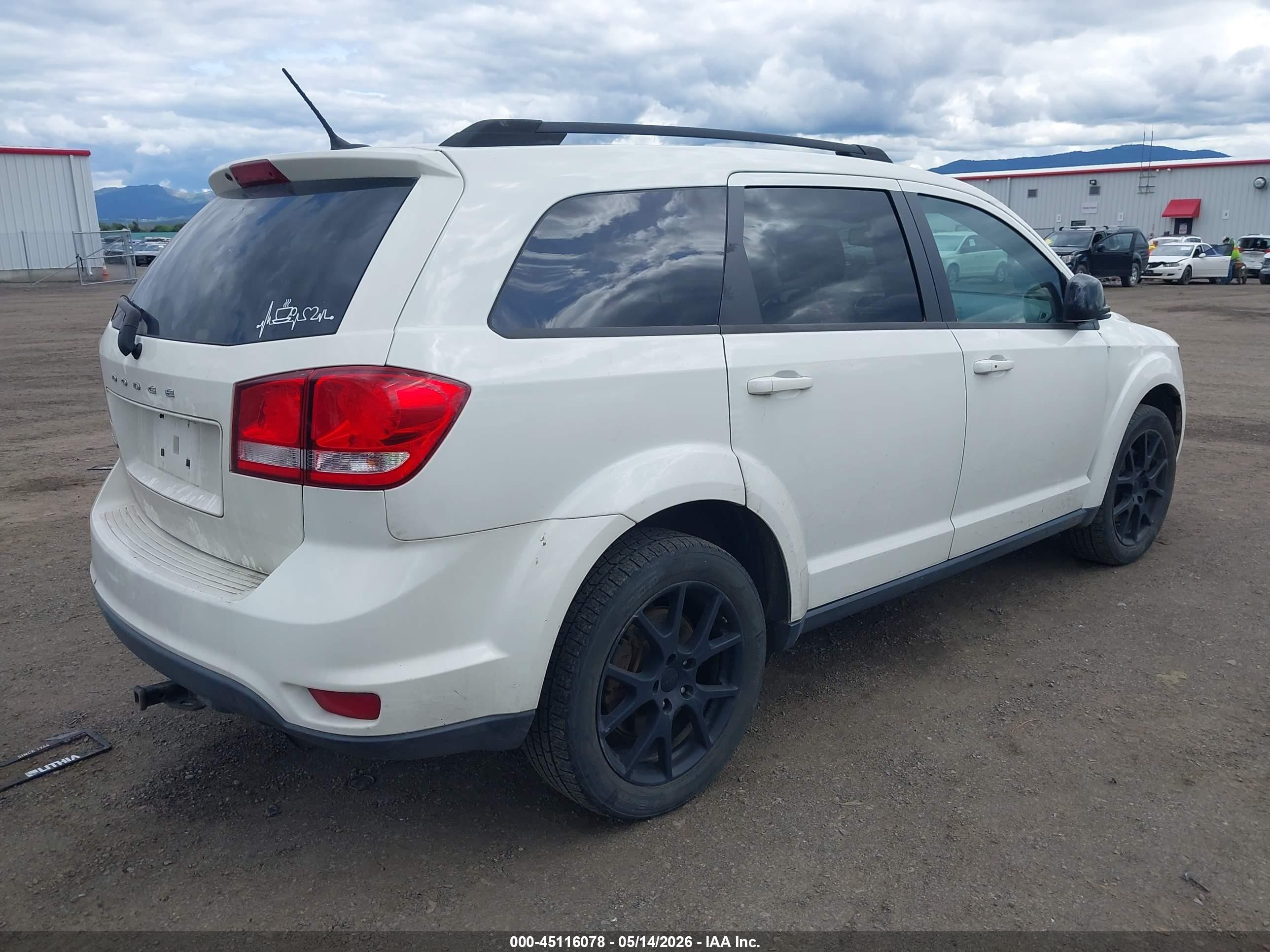 2015 Dodge Journey Sxt White vin: 3C4PDCBB1FT542951