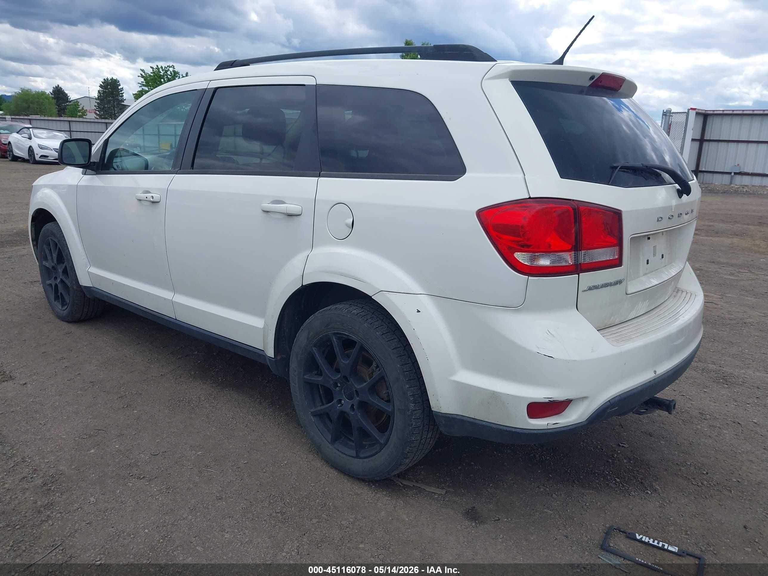 2015 Dodge Journey Sxt White vin: 3C4PDCBB1FT542951
