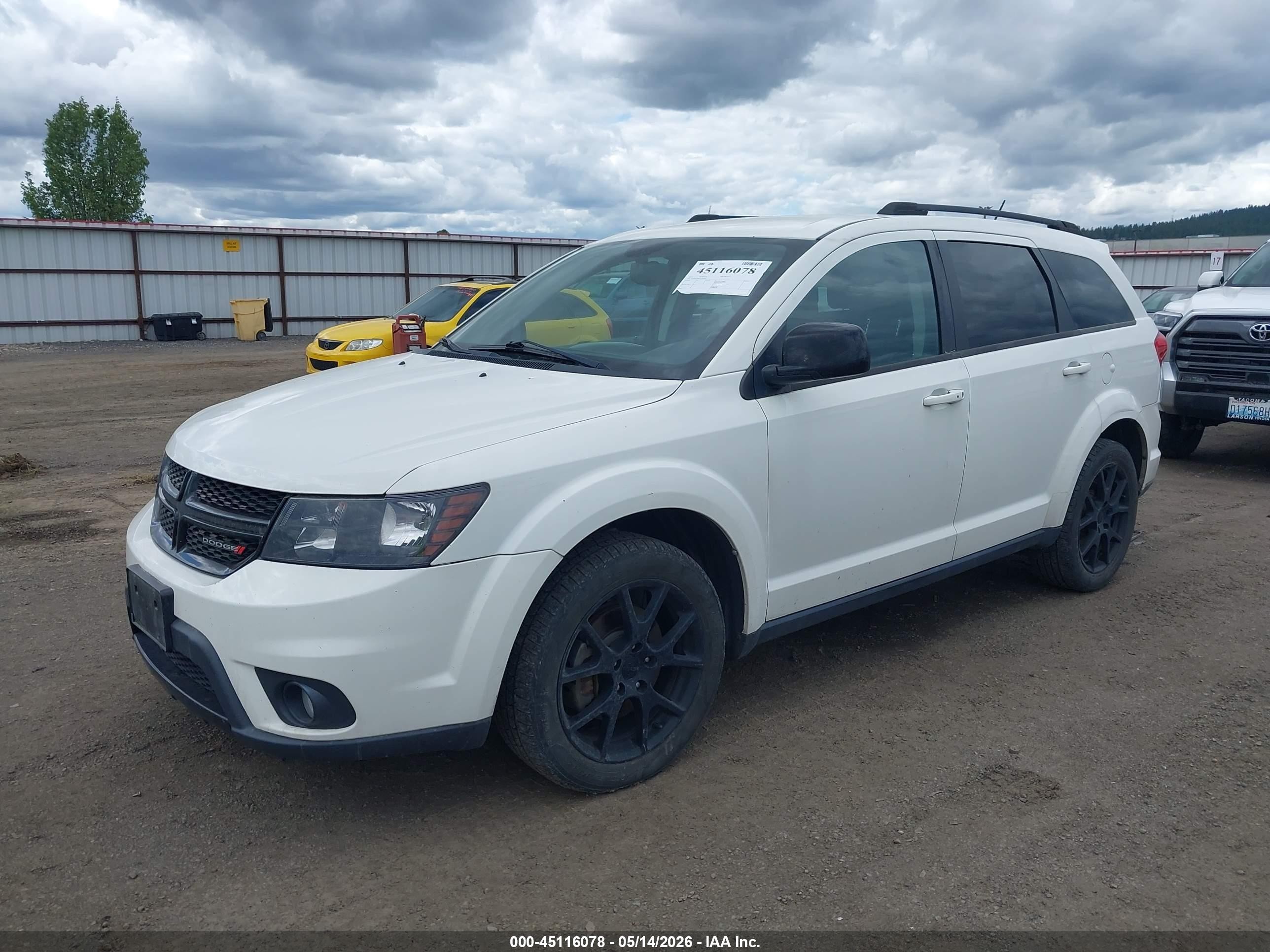 2015 Dodge Journey Sxt White vin: 3C4PDCBB1FT542951