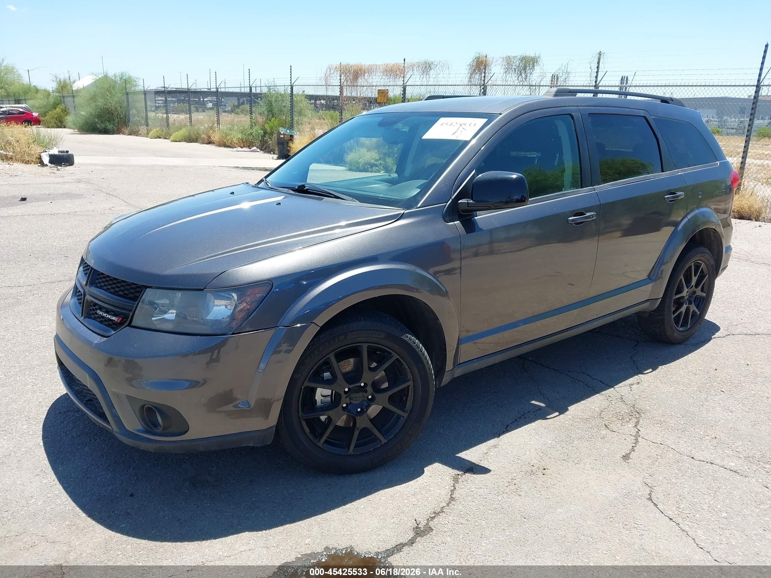 2015 Dodge Journey Sxt Gray vin: 3C4PDCBB1FT669960