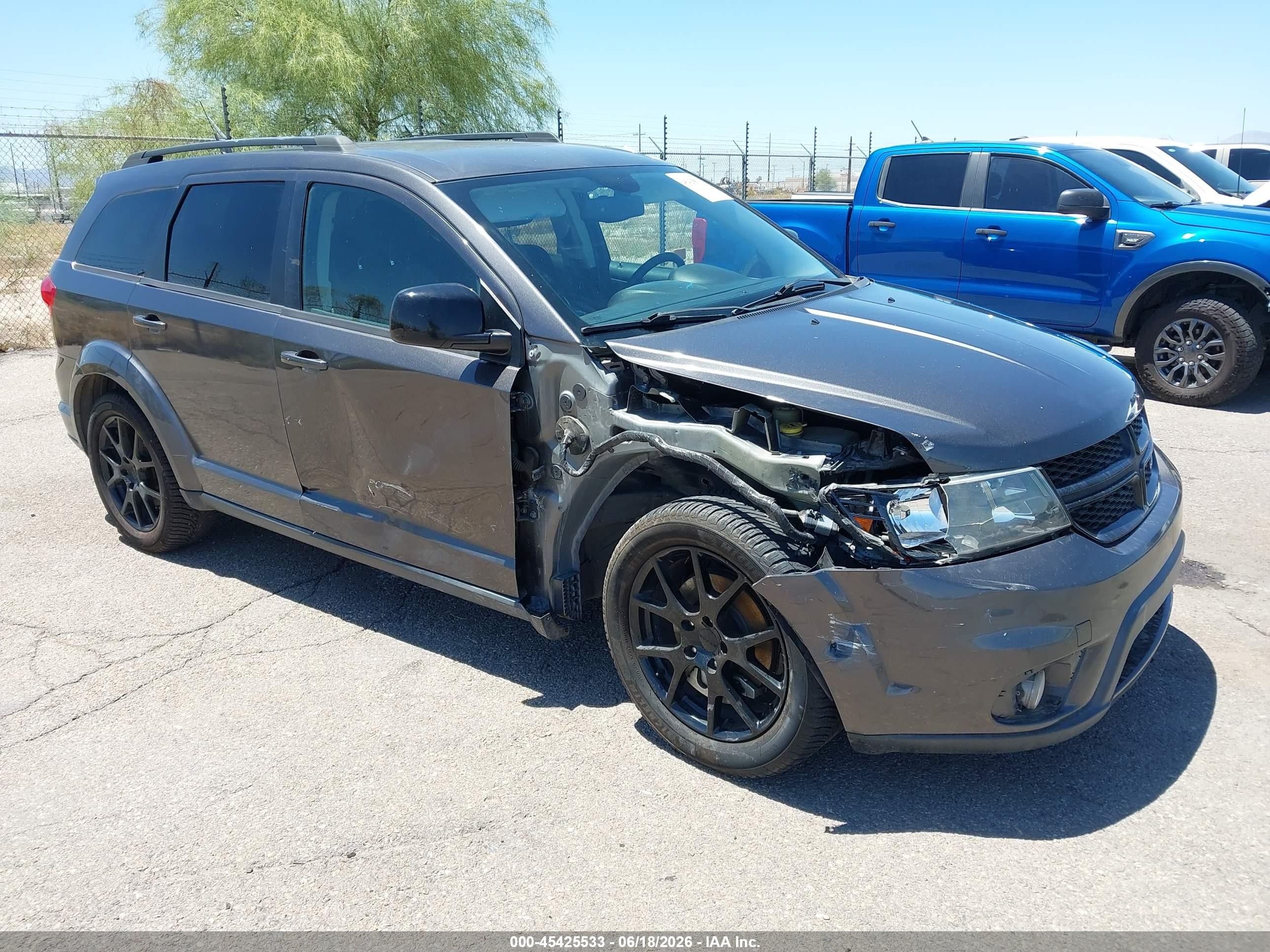 2015 Dodge Journey Sxt Gray vin: 3C4PDCBB1FT669960