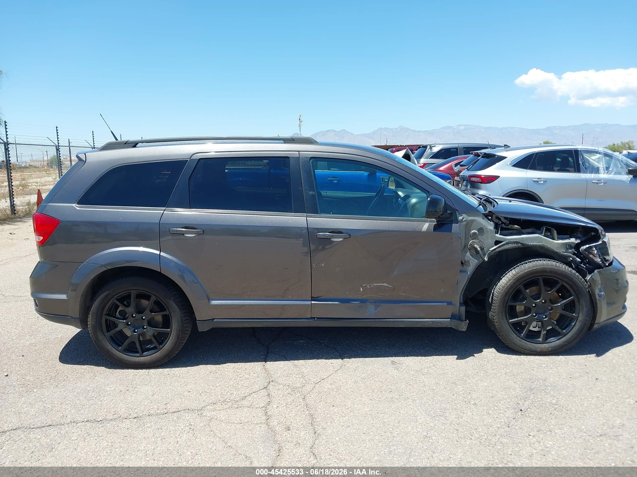 2015 Dodge Journey Sxt Gray vin: 3C4PDCBB1FT669960