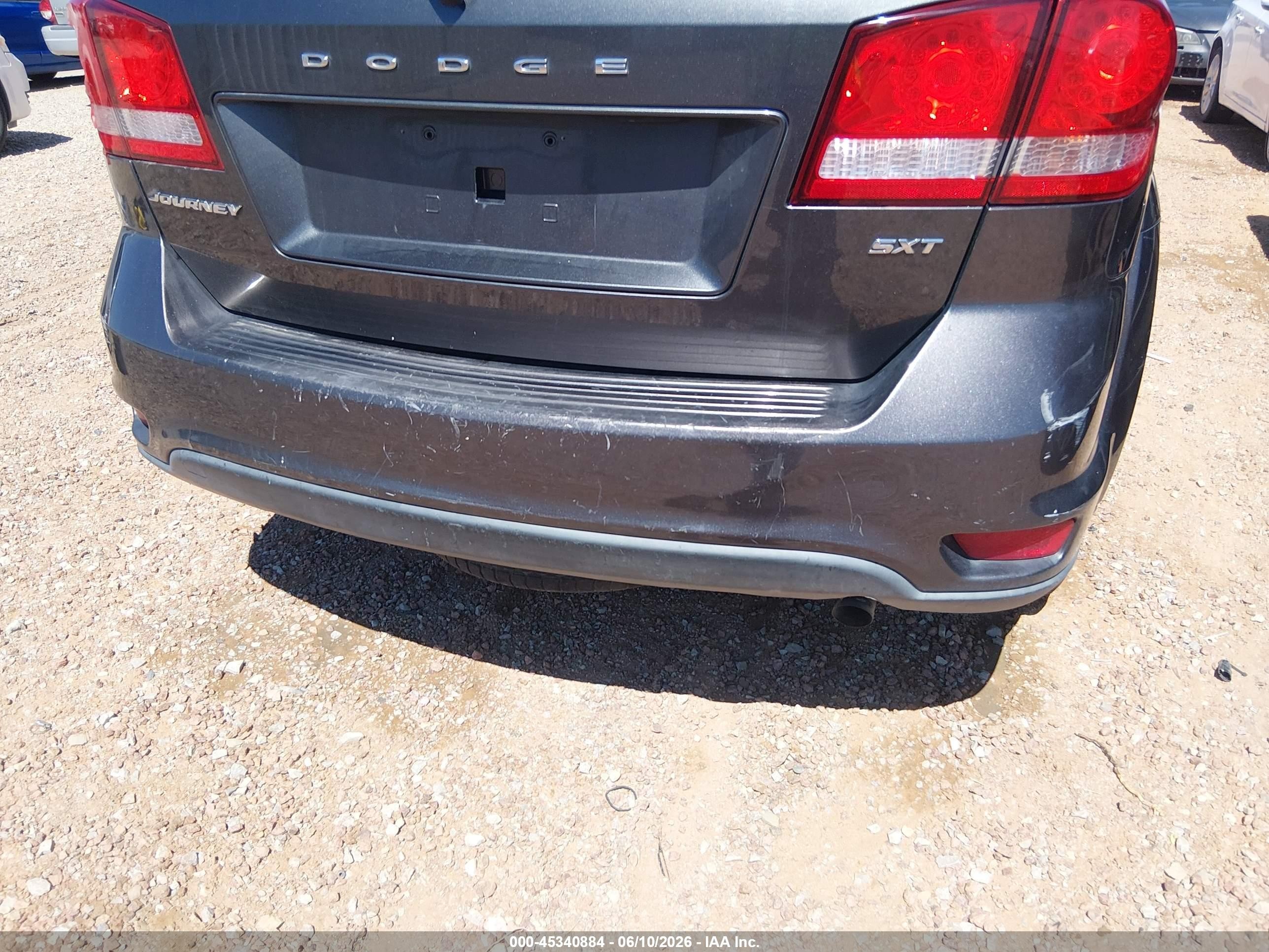 2015 Dodge Journey Sxt Gray vin: 3C4PDCBB1FT741997