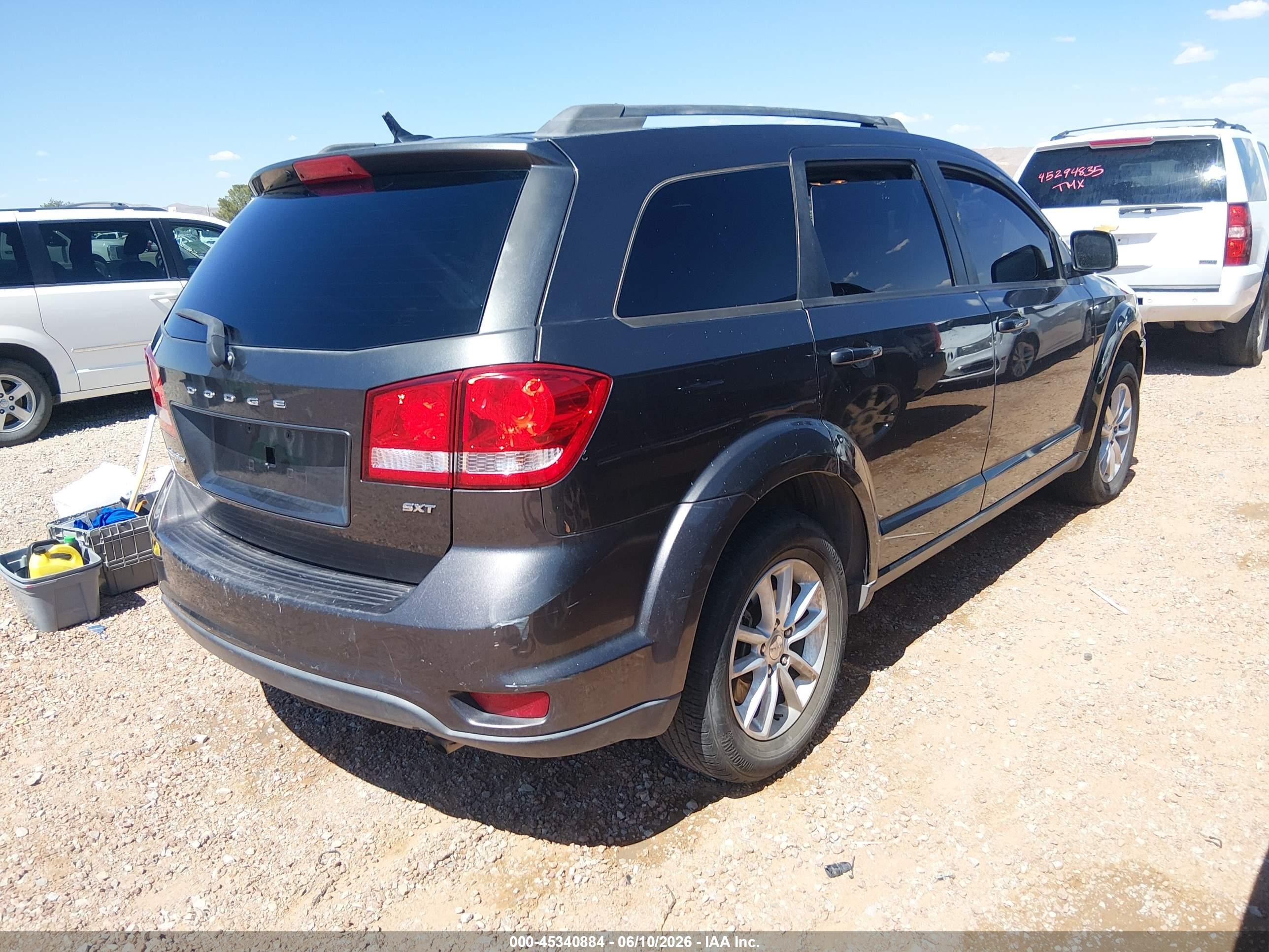 2015 Dodge Journey Sxt Gray vin: 3C4PDCBB1FT741997