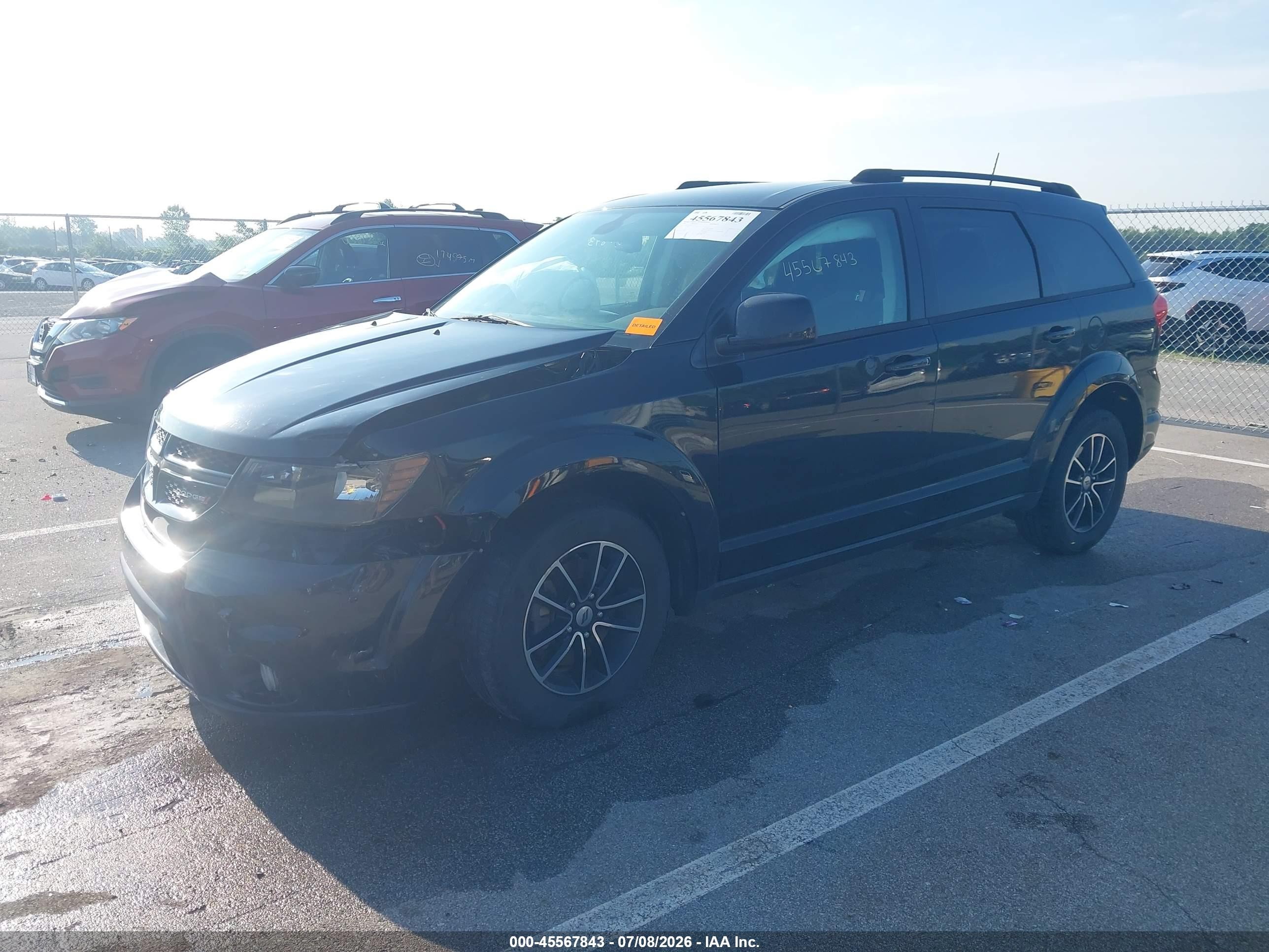 2019 Dodge Journey Se Black vin: 3C4PDCBB1KT719704
