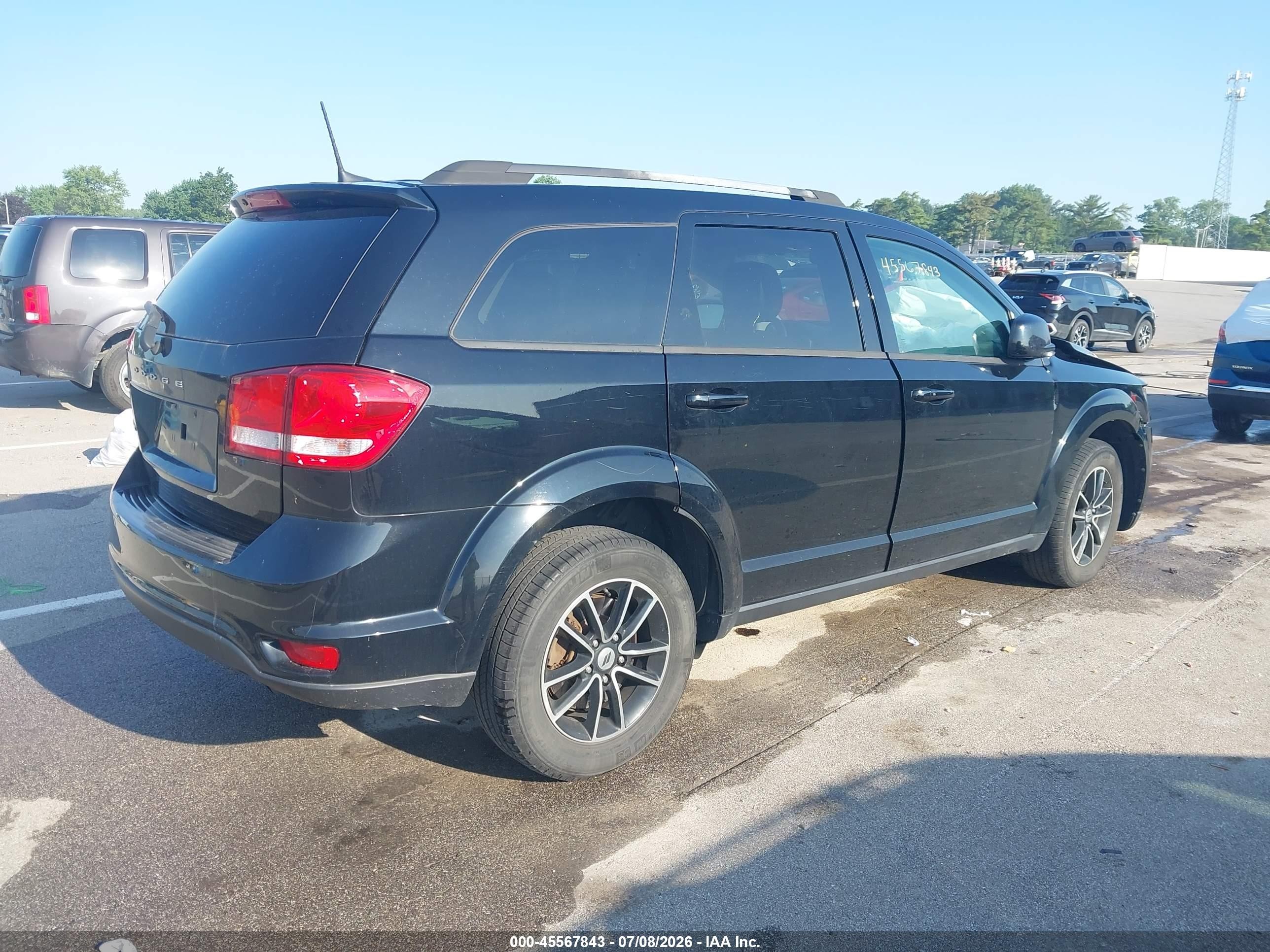 2019 Dodge Journey Se Black vin: 3C4PDCBB1KT719704