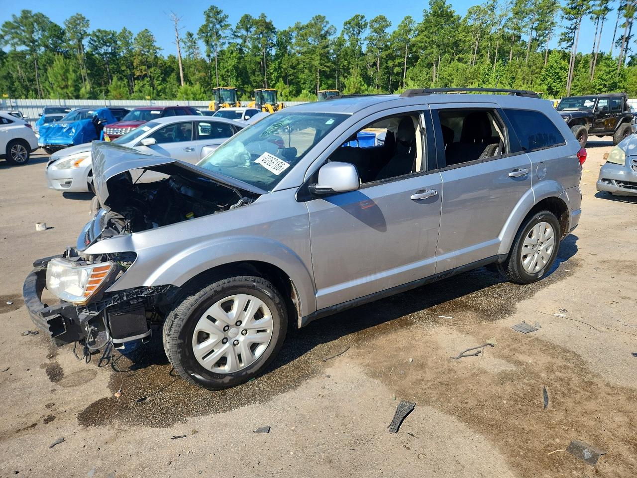 2019 Dodge Journey Se Серебряный vin: 3C4PDCBB1KT836487