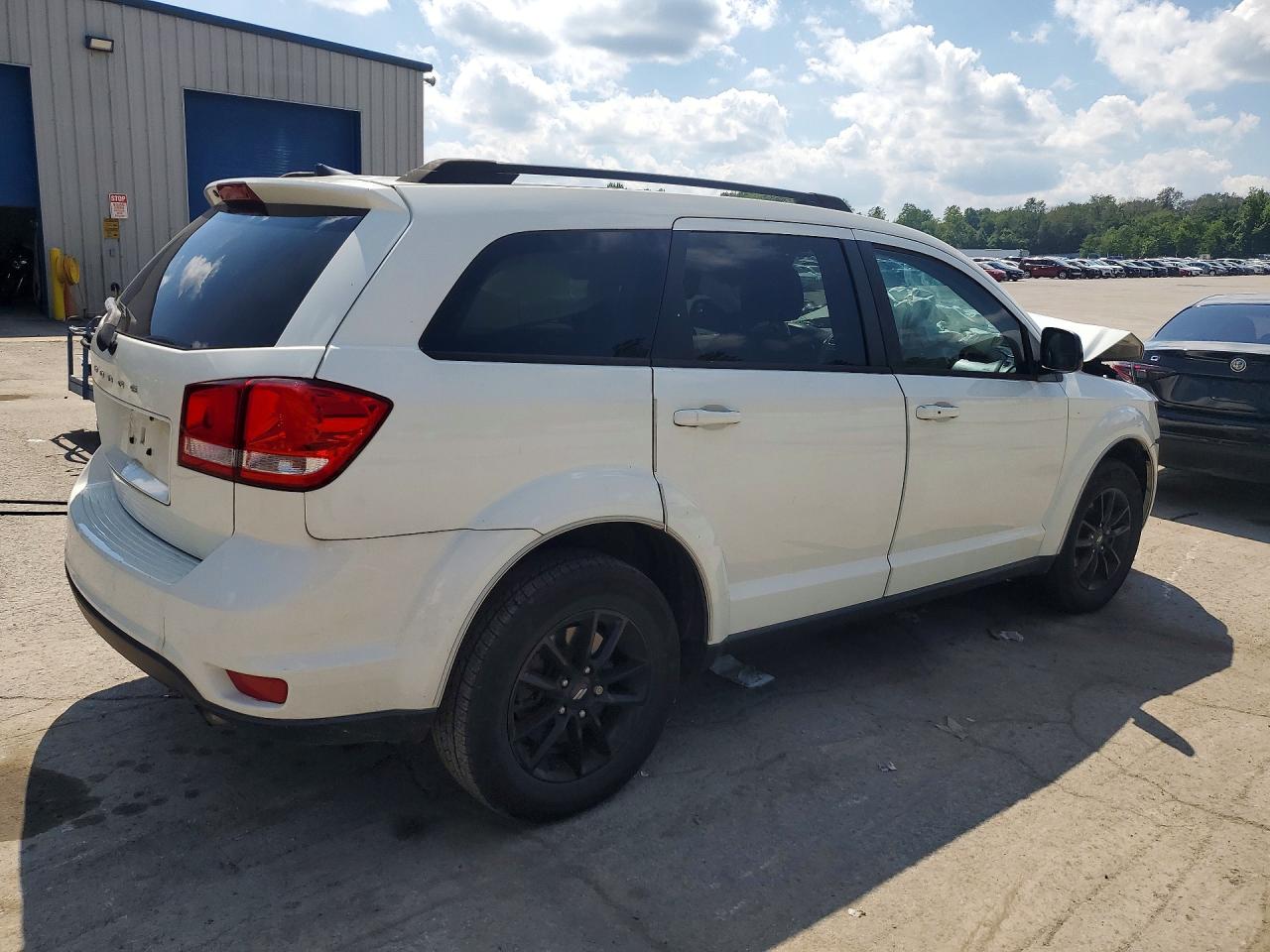 2019 Dodge Journey Se White vin: 3C4PDCBB1KT848641