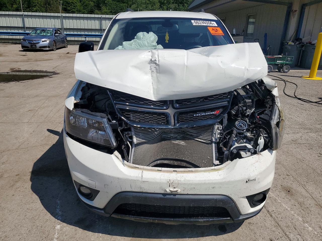 2019 Dodge Journey Se White vin: 3C4PDCBB1KT848641
