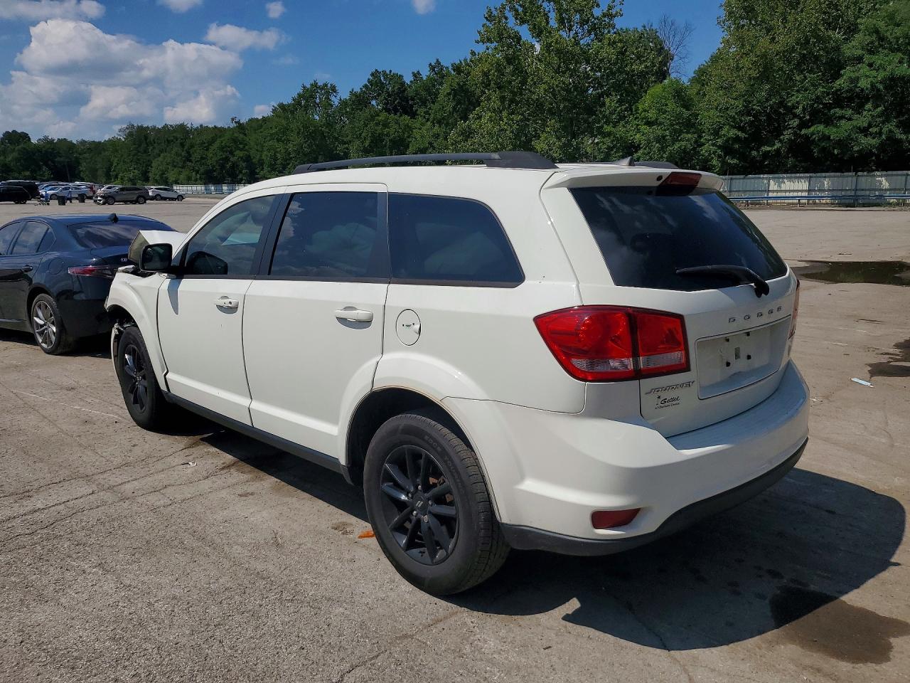 2019 Dodge Journey Se White vin: 3C4PDCBB1KT848641