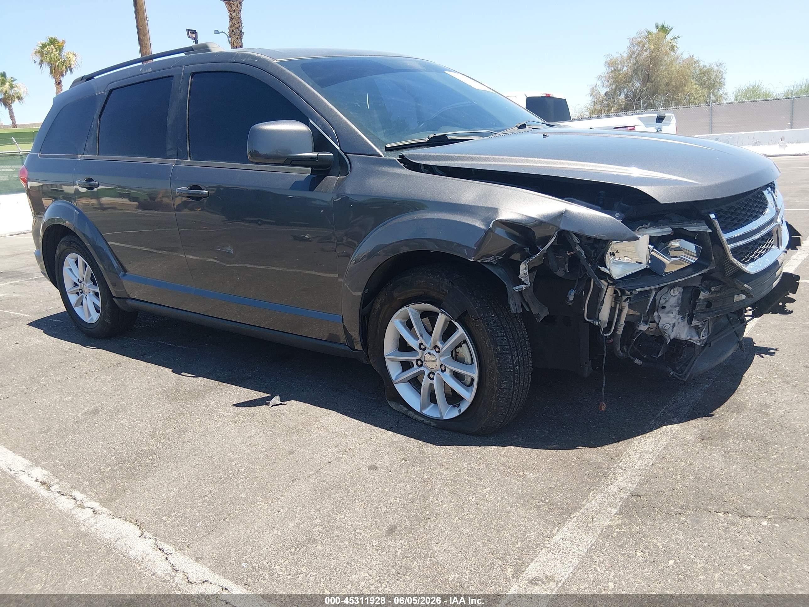 2015 Dodge Journey Sxt Gray vin: 3C4PDCBB2FT542280