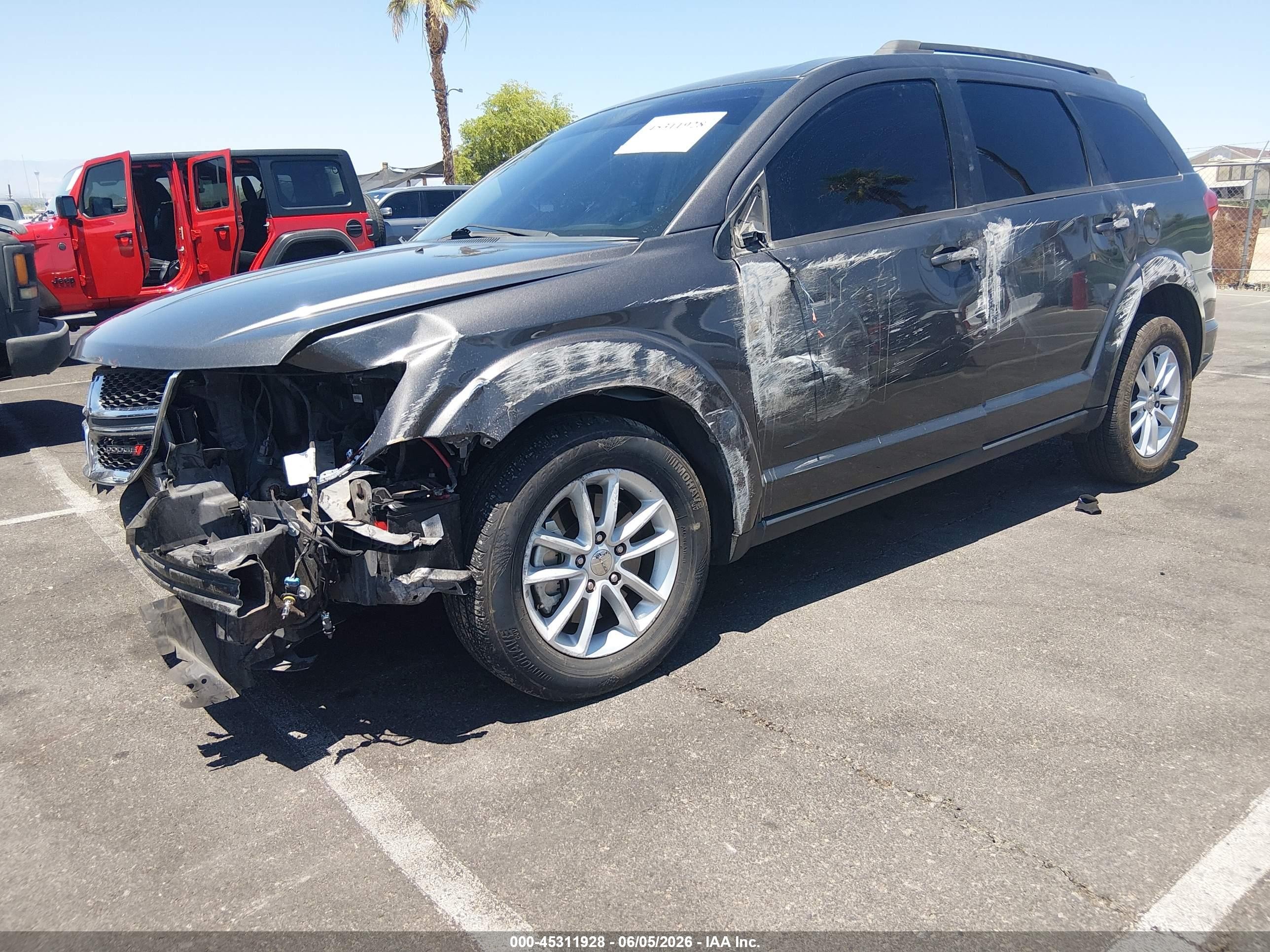 2015 Dodge Journey Sxt Gray vin: 3C4PDCBB2FT542280