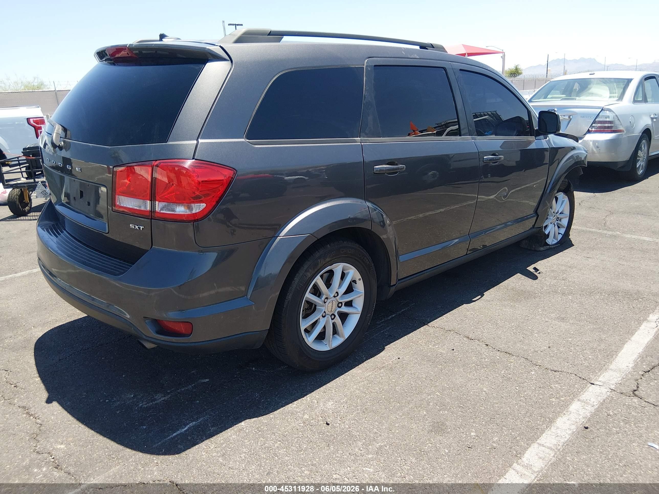 2015 Dodge Journey Sxt Gray vin: 3C4PDCBB2FT542280
