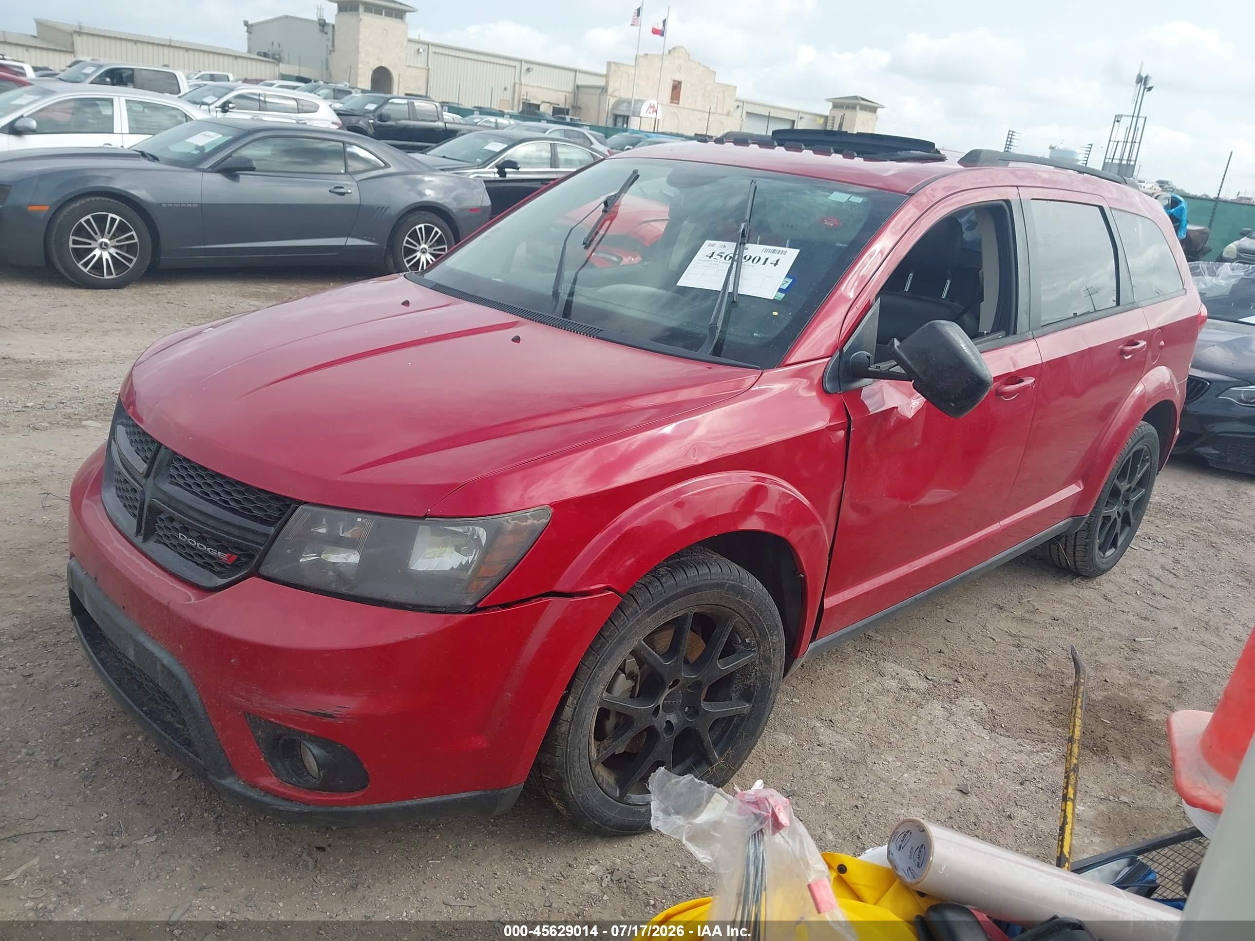 2015 Dodge Journey Sxt Red vin: 3C4PDCBB2FT593150