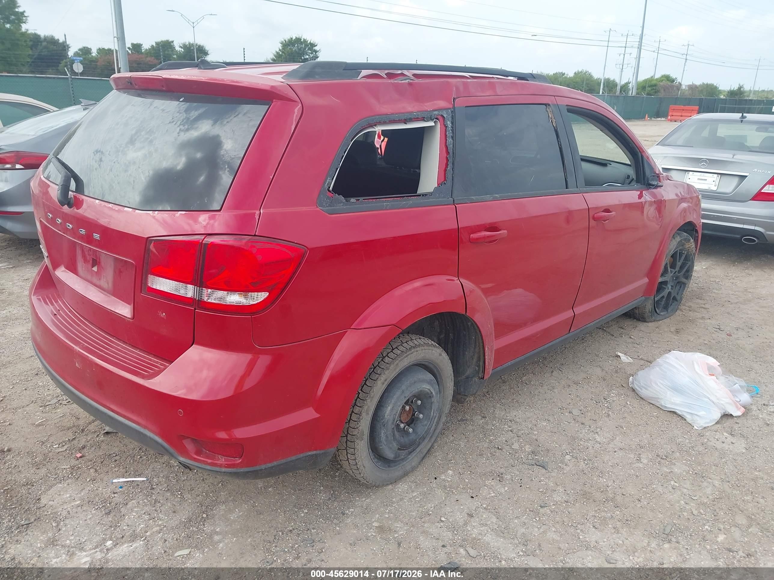 2015 Dodge Journey Sxt Red vin: 3C4PDCBB2FT593150