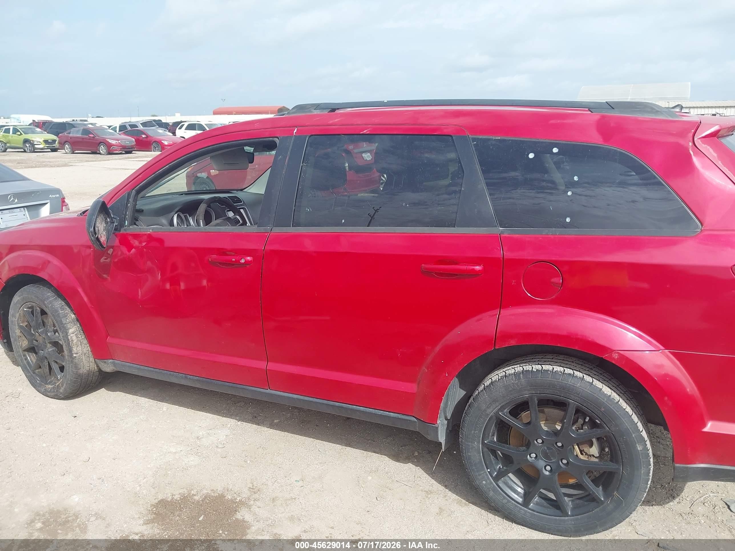 2015 Dodge Journey Sxt Red vin: 3C4PDCBB2FT593150