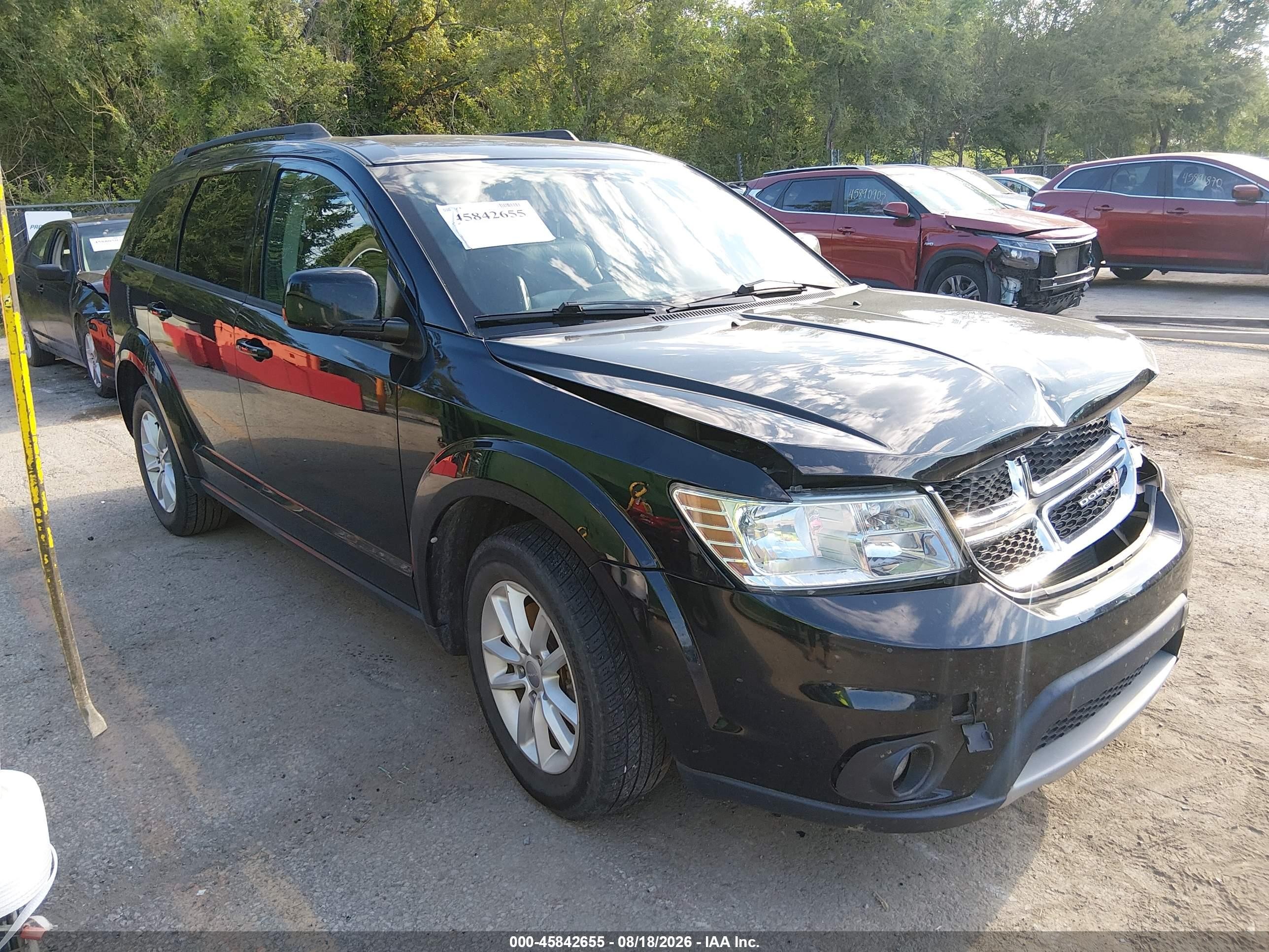 2015 Dodge Journey Sxt Черный vin: 3C4PDCBB2FT675525