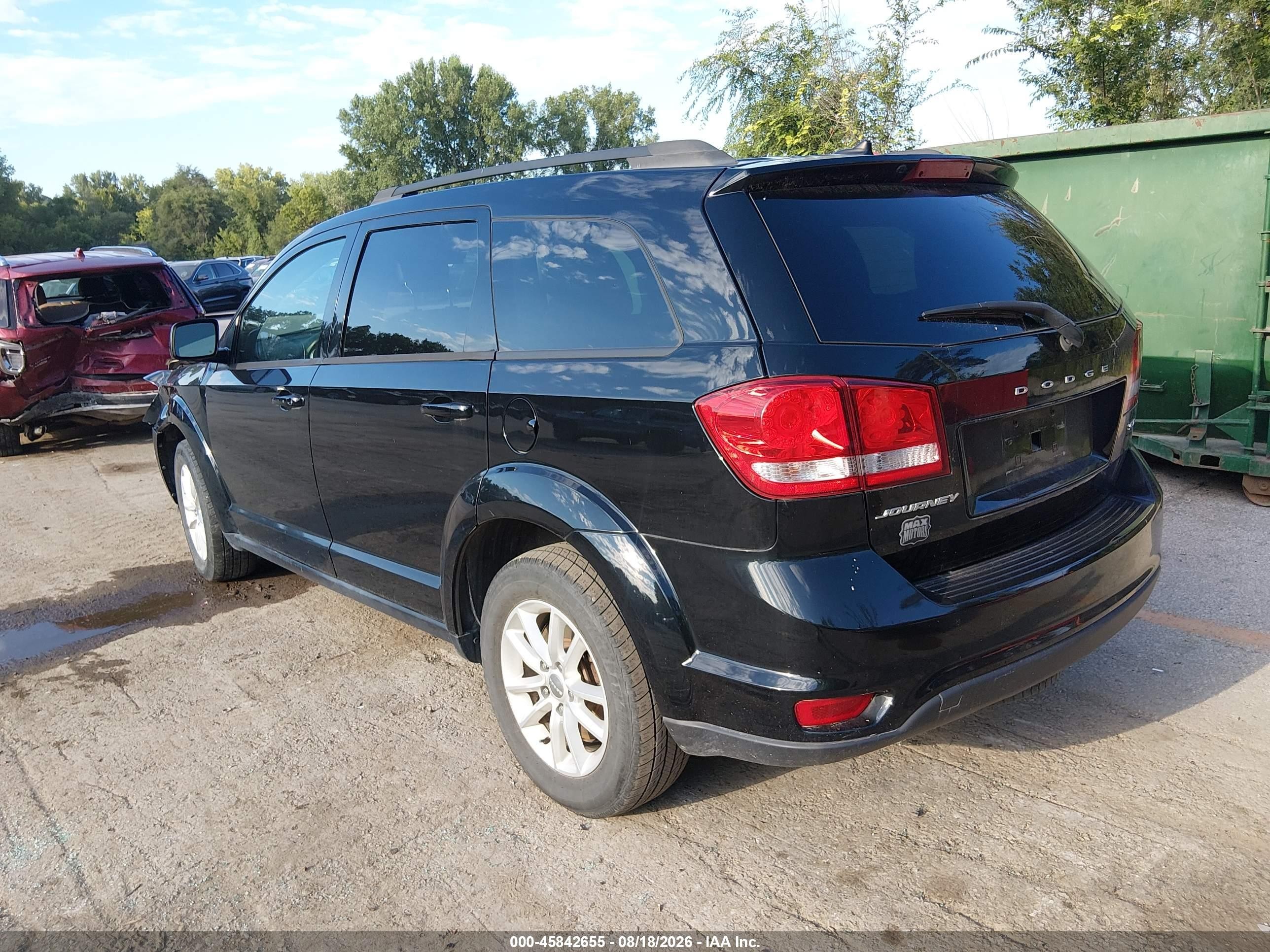2015 Dodge Journey Sxt Черный vin: 3C4PDCBB2FT675525