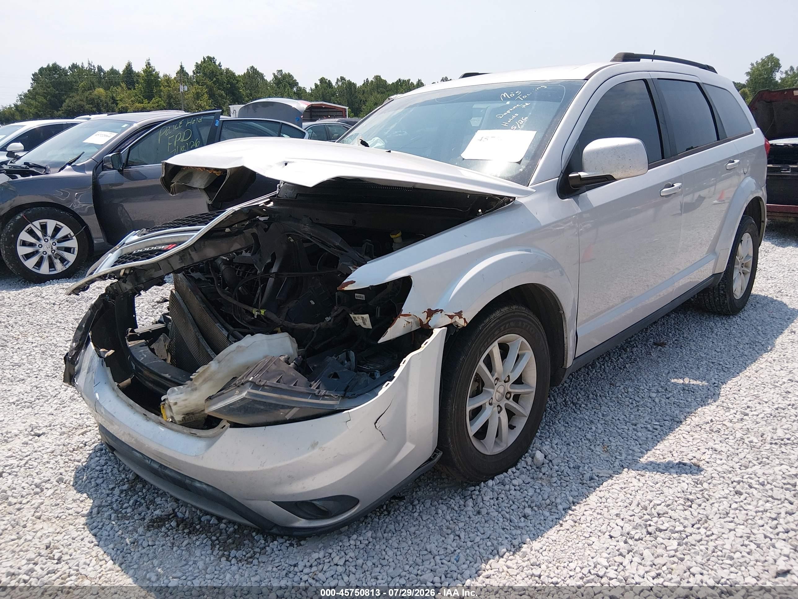 2014 Dodge Journey Sxt Silver vin: 3C4PDCBB3ET263807