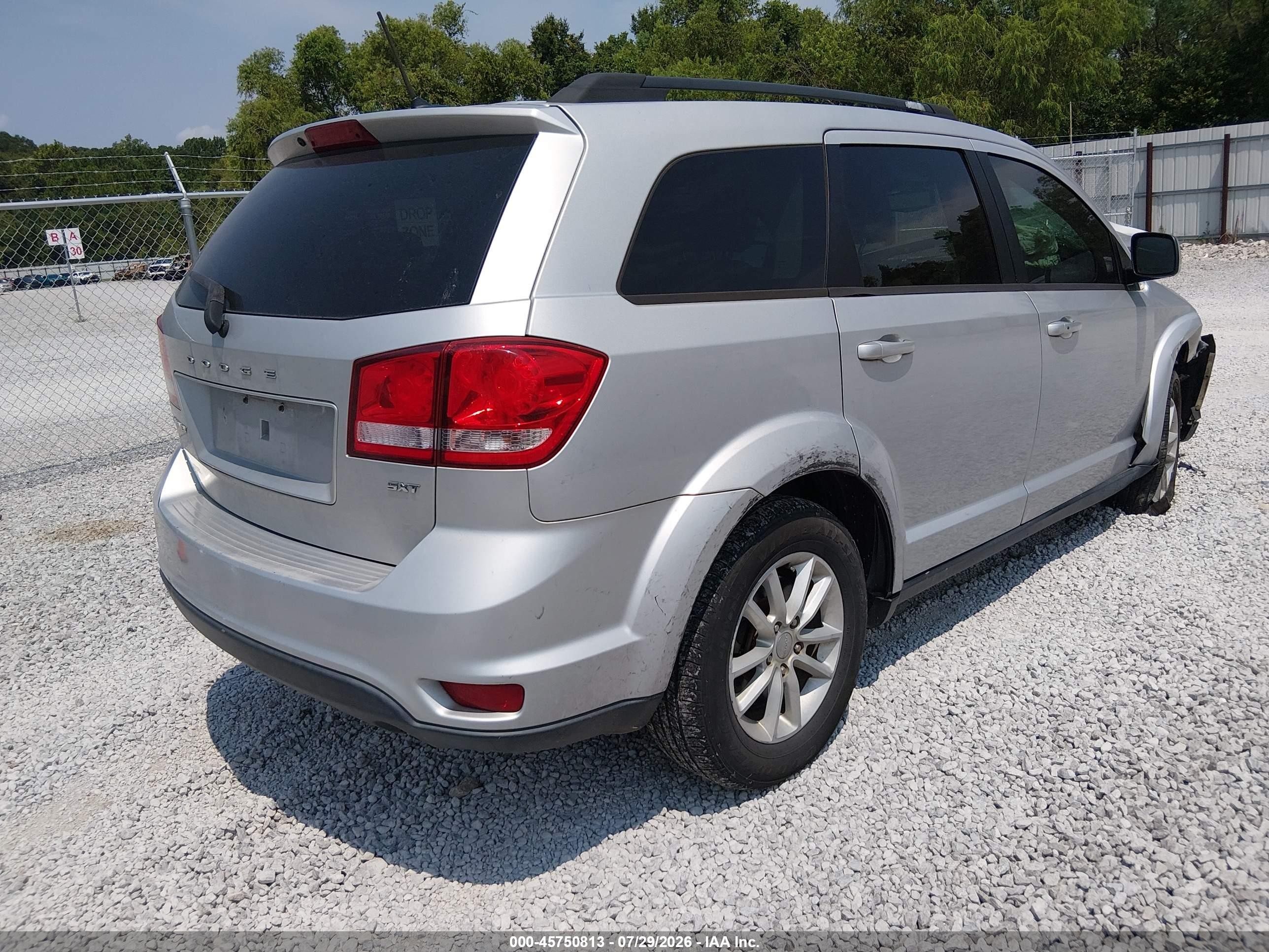 2014 Dodge Journey Sxt Silver vin: 3C4PDCBB3ET263807