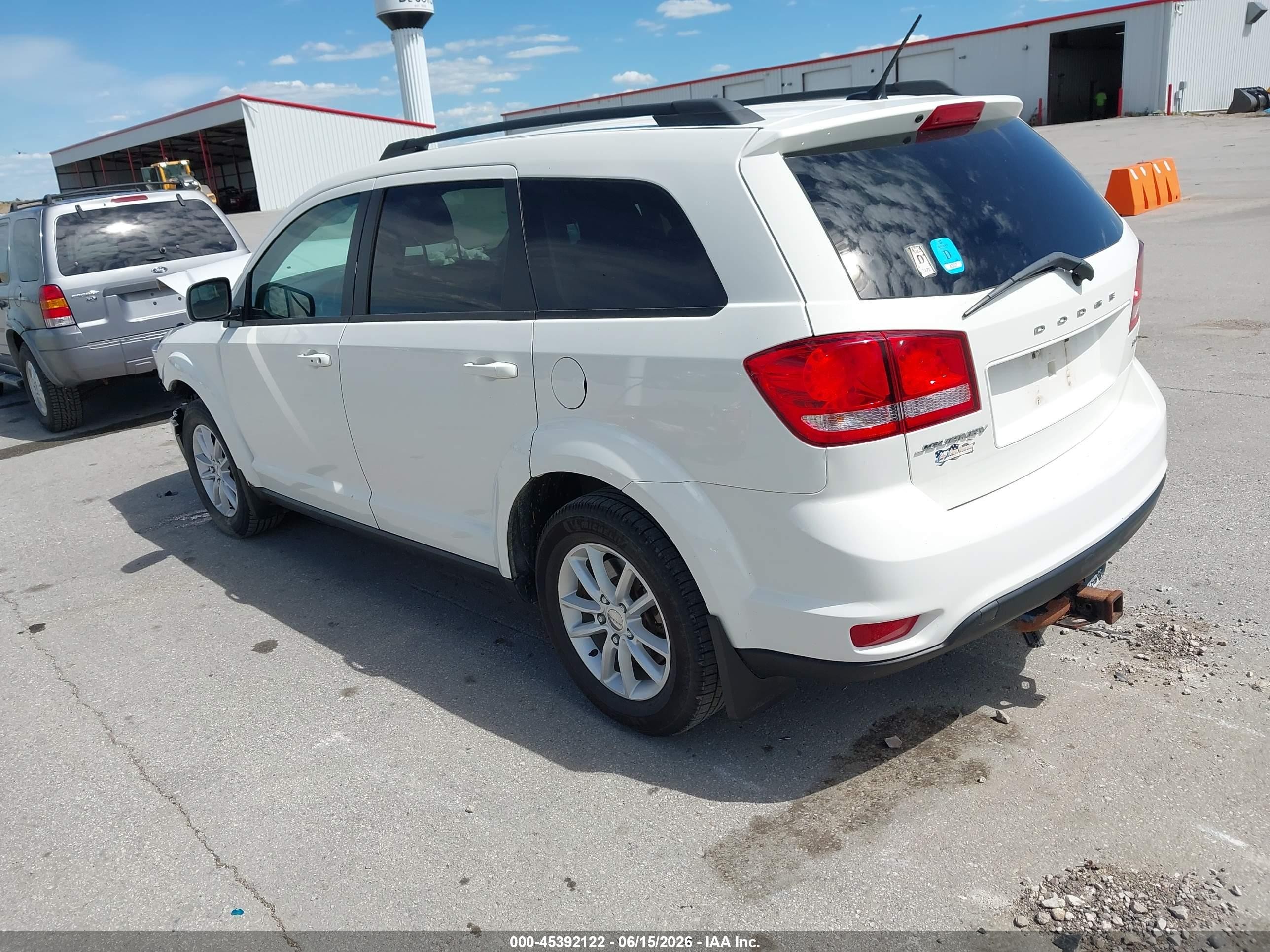 2014 Dodge Journey Sxt White vin: 3C4PDCBB3ET289792