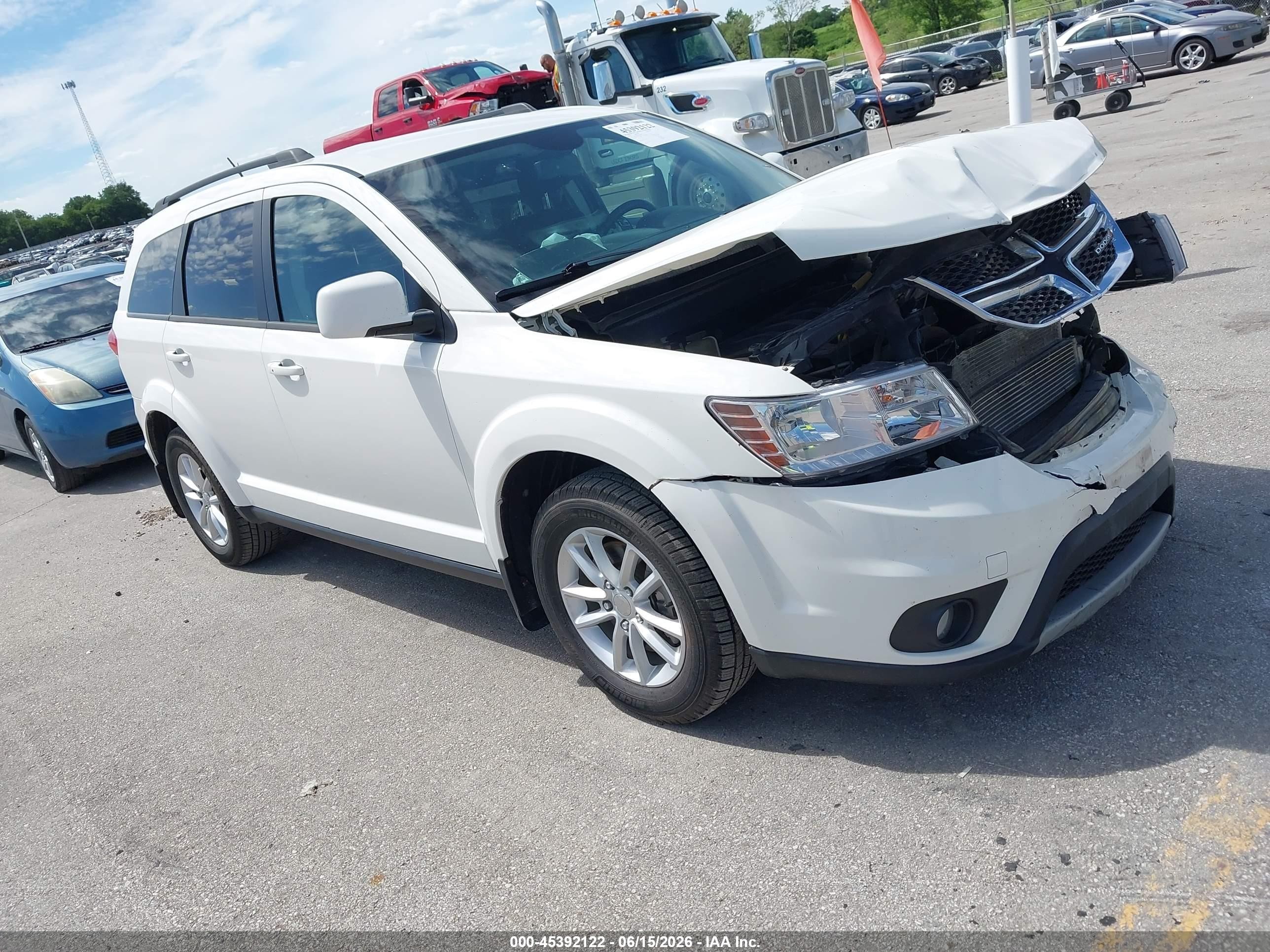 2014 Dodge Journey Sxt White vin: 3C4PDCBB3ET289792